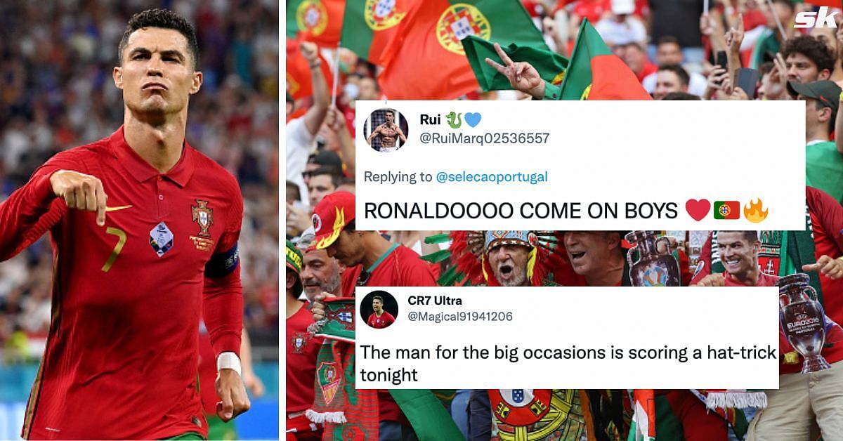  Portugal fans rejoice as Cristiano Ronaldo spearheads attack against Spain