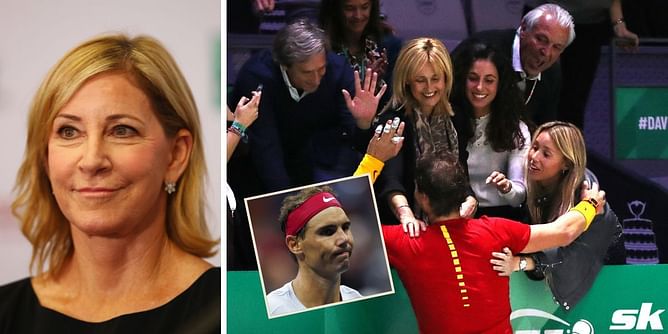 Chris Evert shows support to Rafael Nadal following Spaniard's statements on need to shift focus to personal life