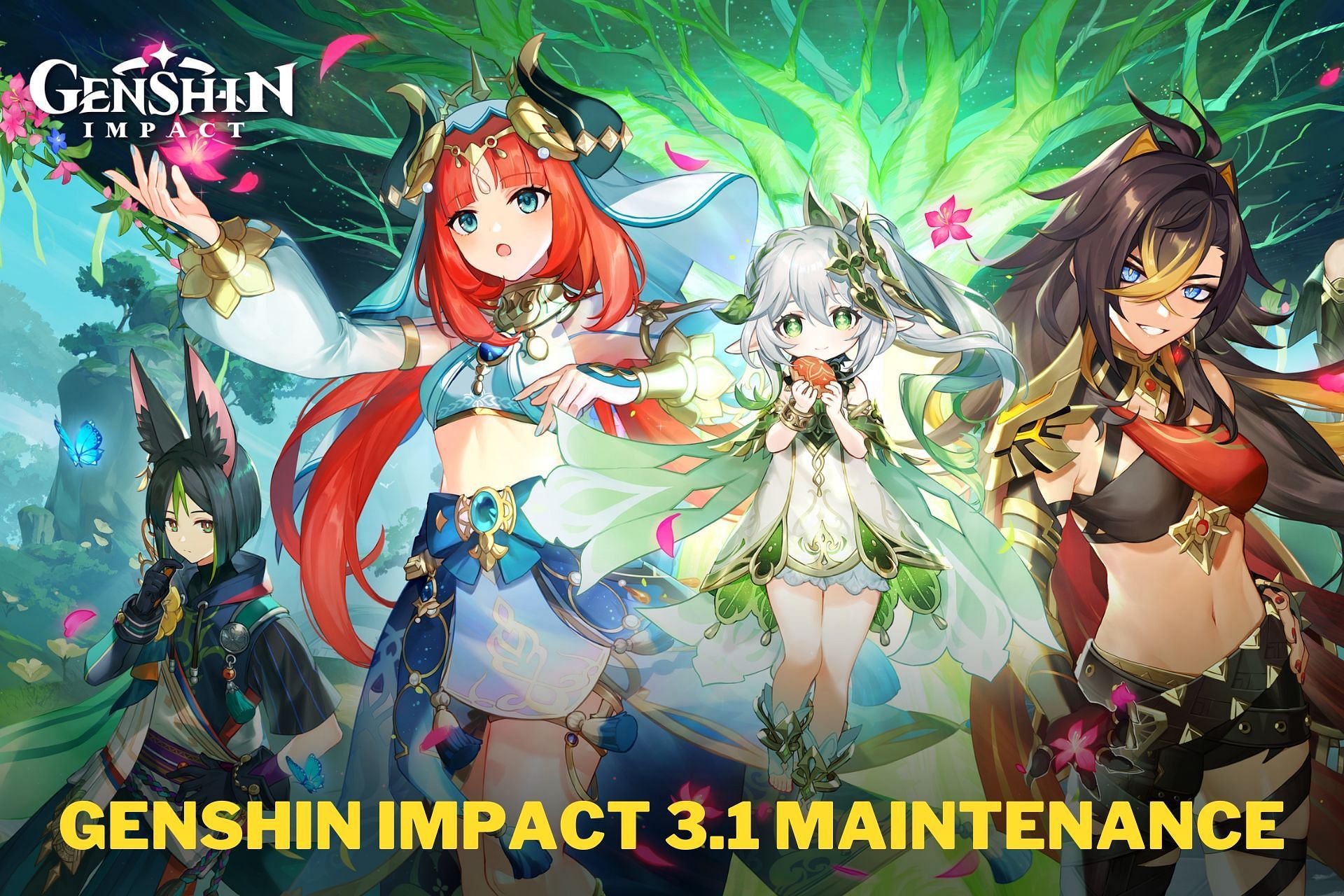 Genshin Impact version 3.1 maintenance is coming closer (Image via HoYoverse)