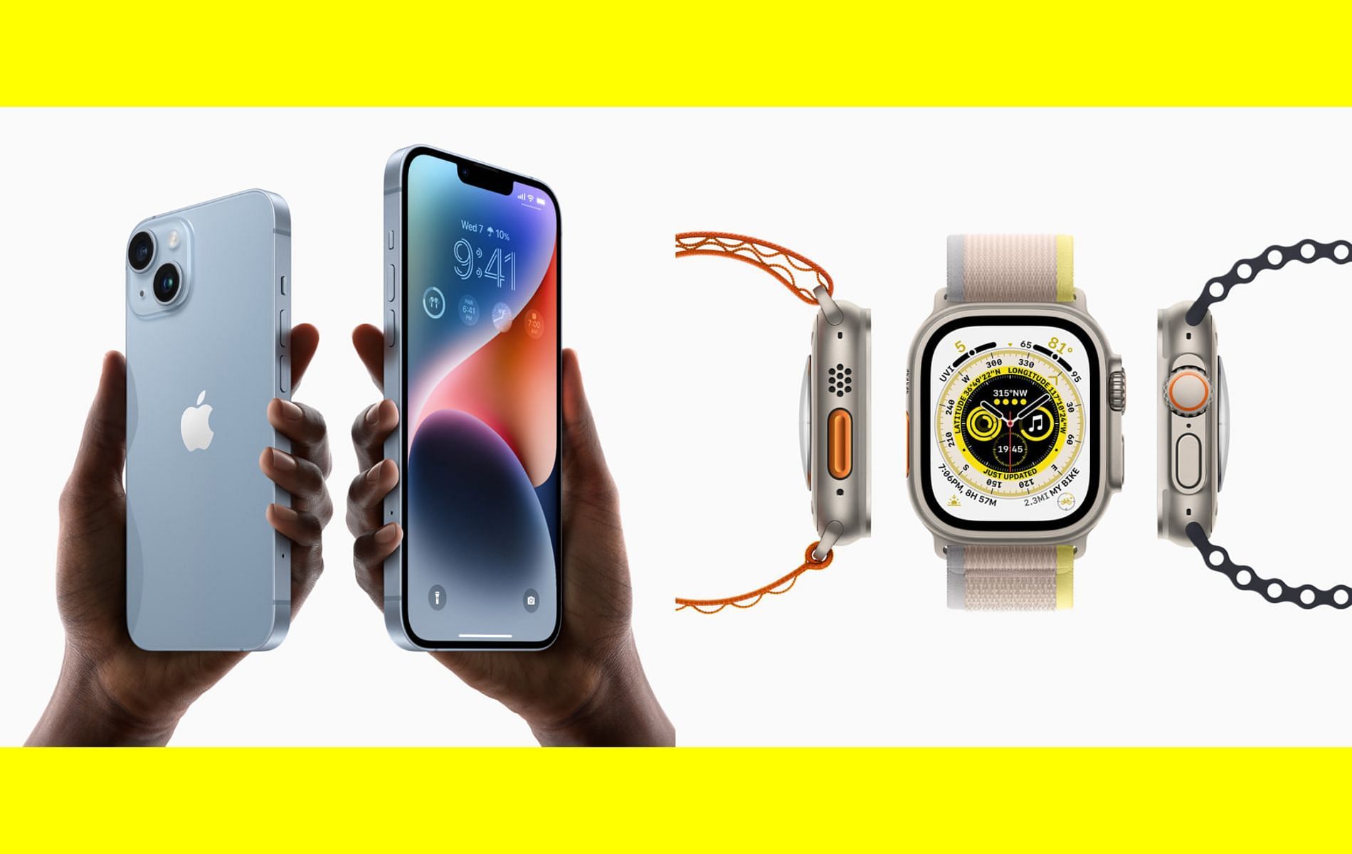A concise guide to pairing an Apple Watch with iPhone 14, 14 Plus, 14 Pro, or 14 Pro Plus. (Image via Apple)