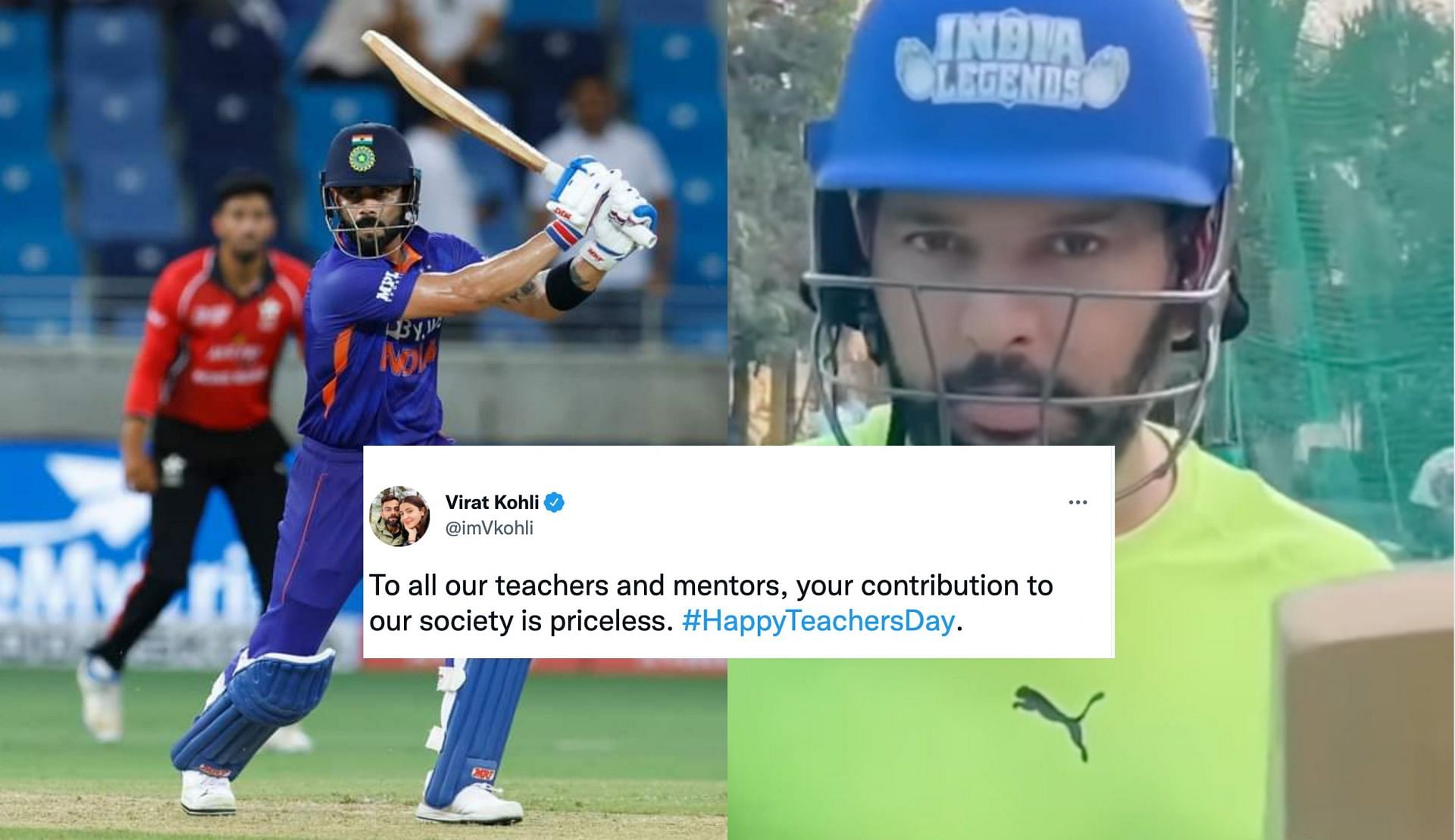 भारतीय क्रिकेटर्स ने दी टीचर्स डे की शुभकामनाएं