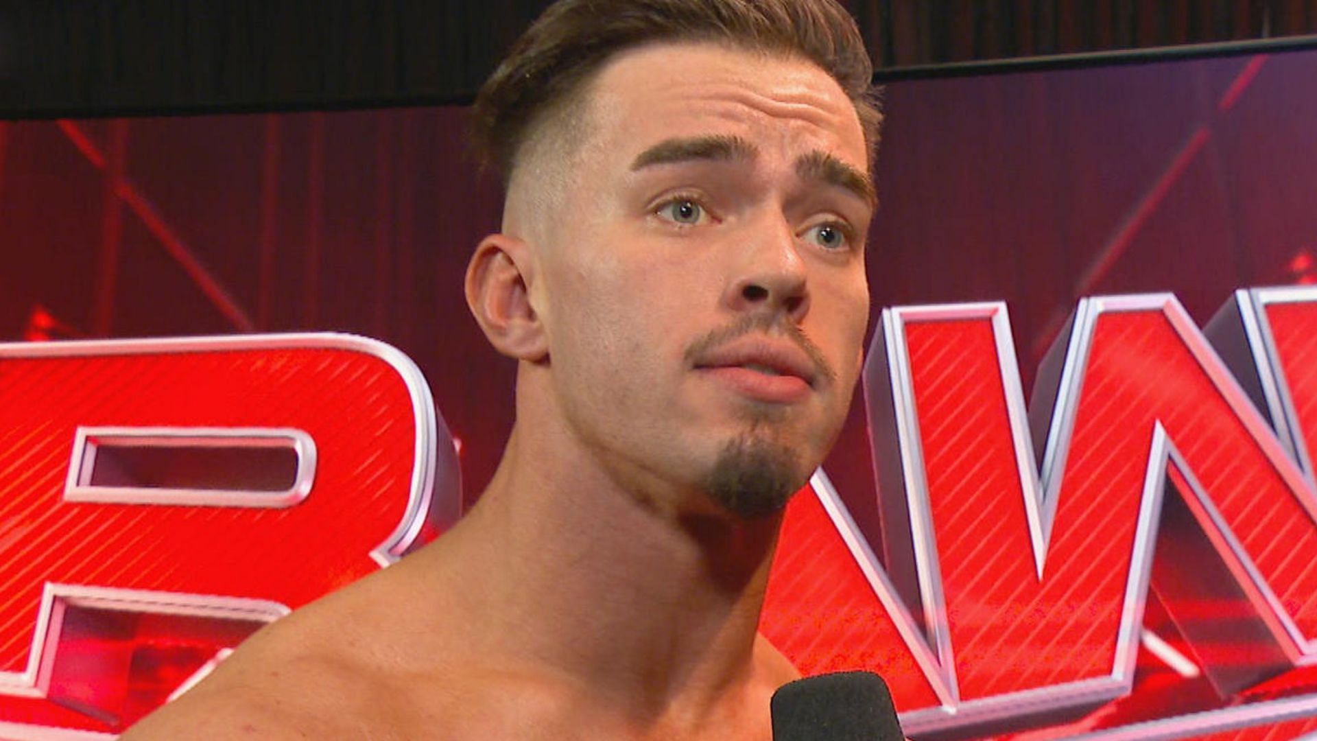 WWE RAW star Austin Theory cutting a promo