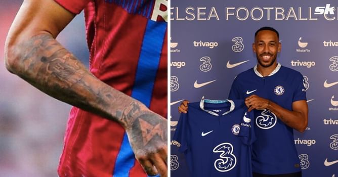 Chelsea new boy Aubameyang set to face former club Arsenal with Gunners tattoo on show