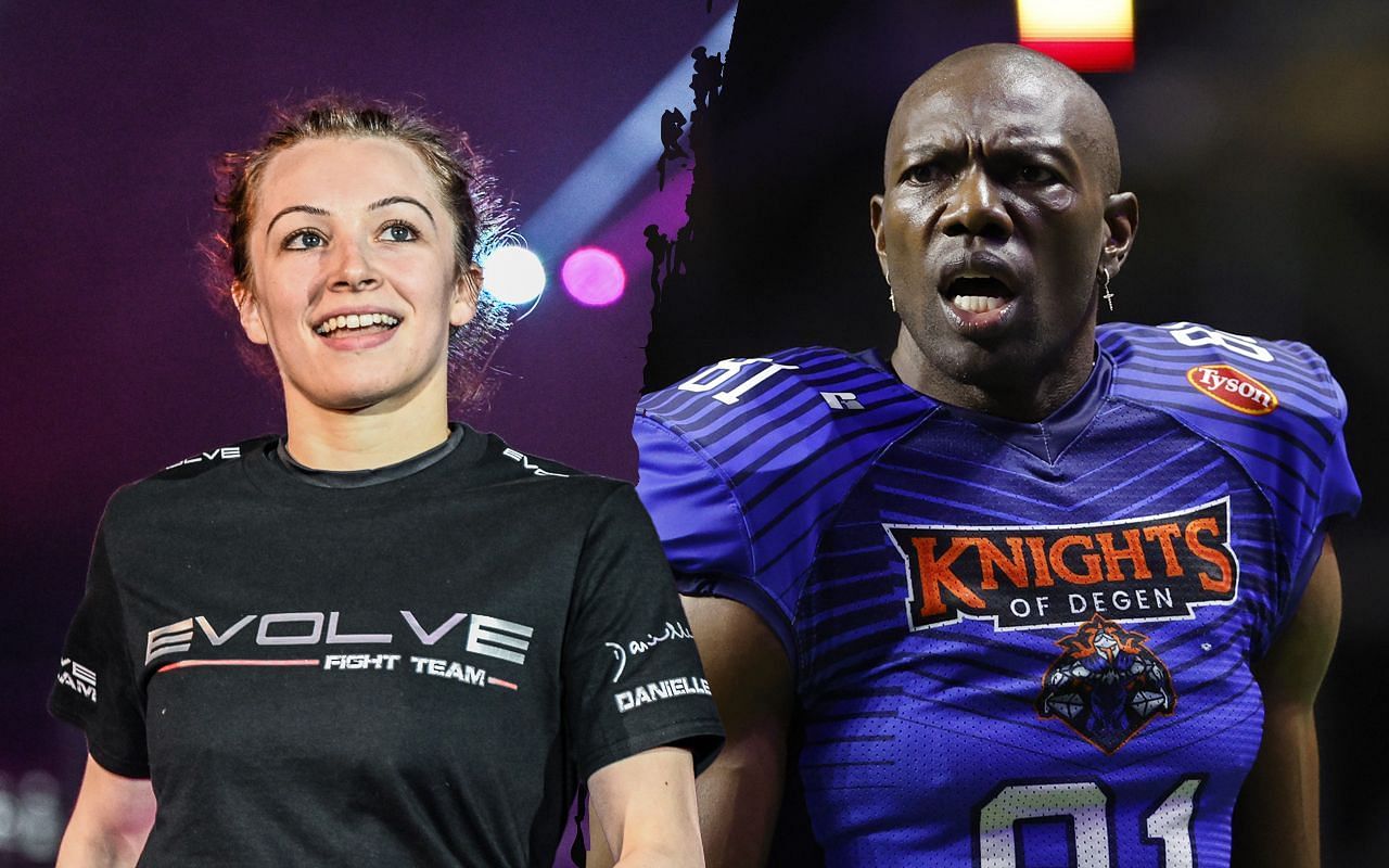 Danielle Kelly (left) and Terrell Owens (right) 