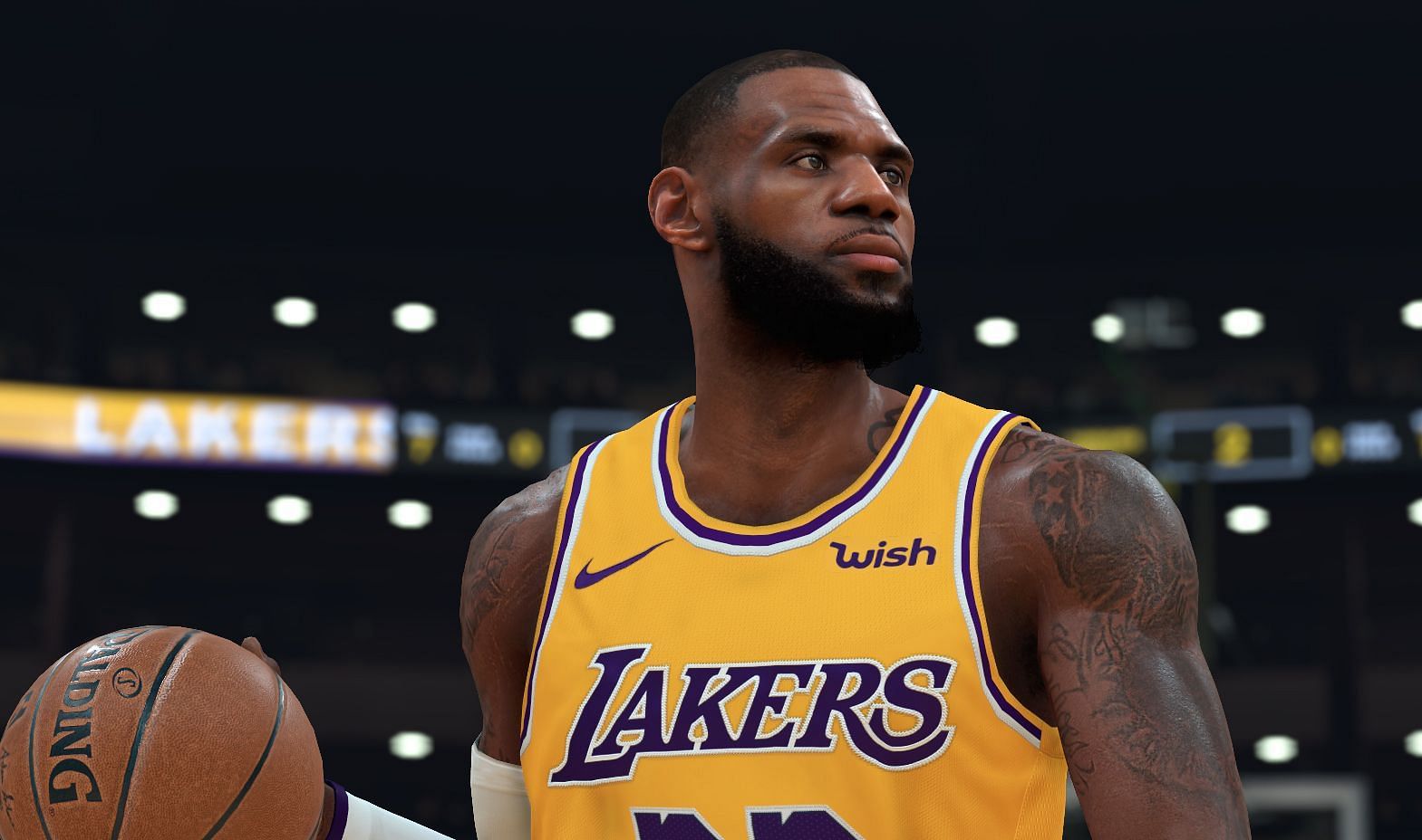 LeBron James of the LA Lakers as seen in NBA 2K20
