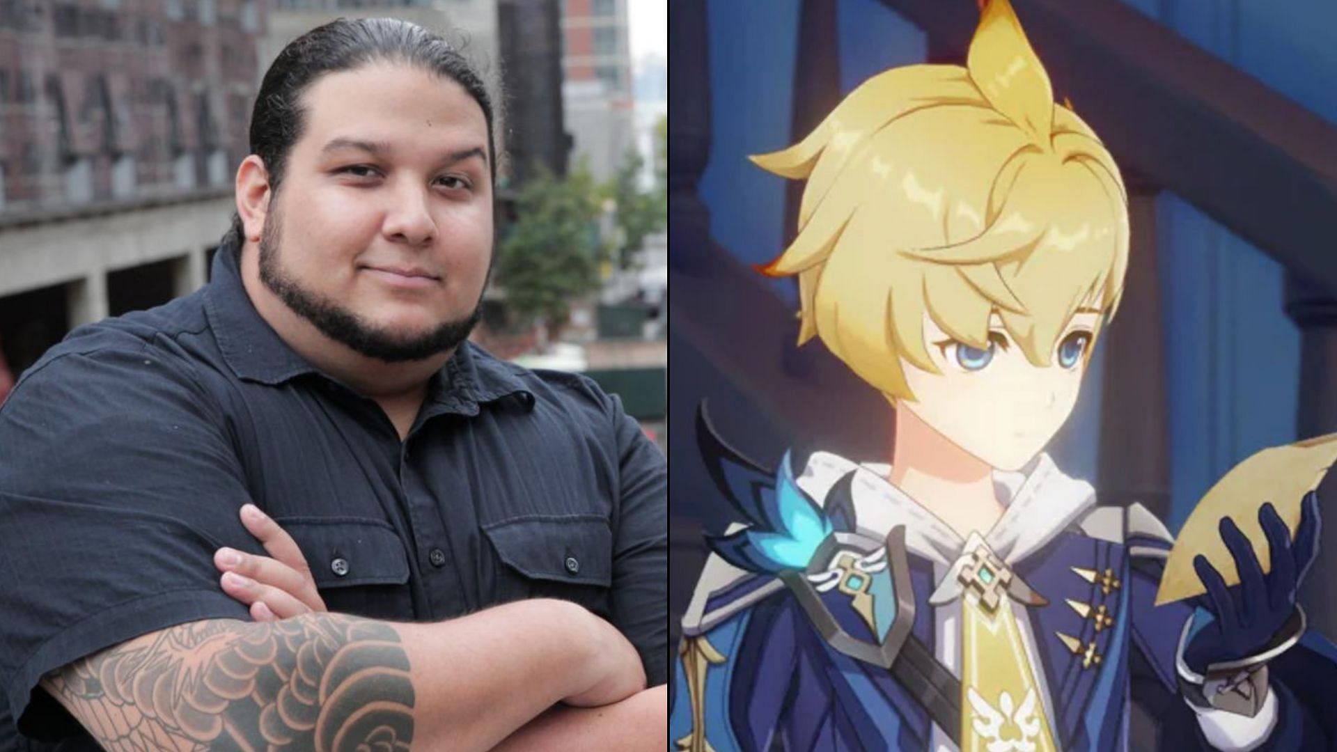 The voice actor and the new Genshin Impact character