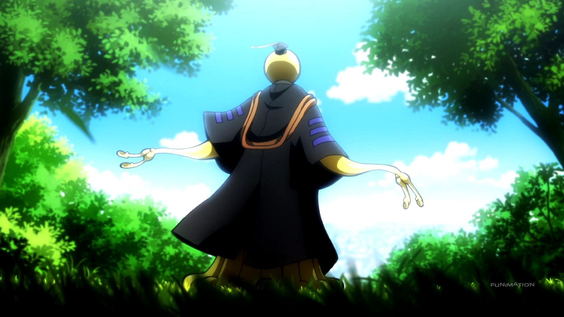 Koro Sensei as in Assassination Classroom (Image via Funimation)