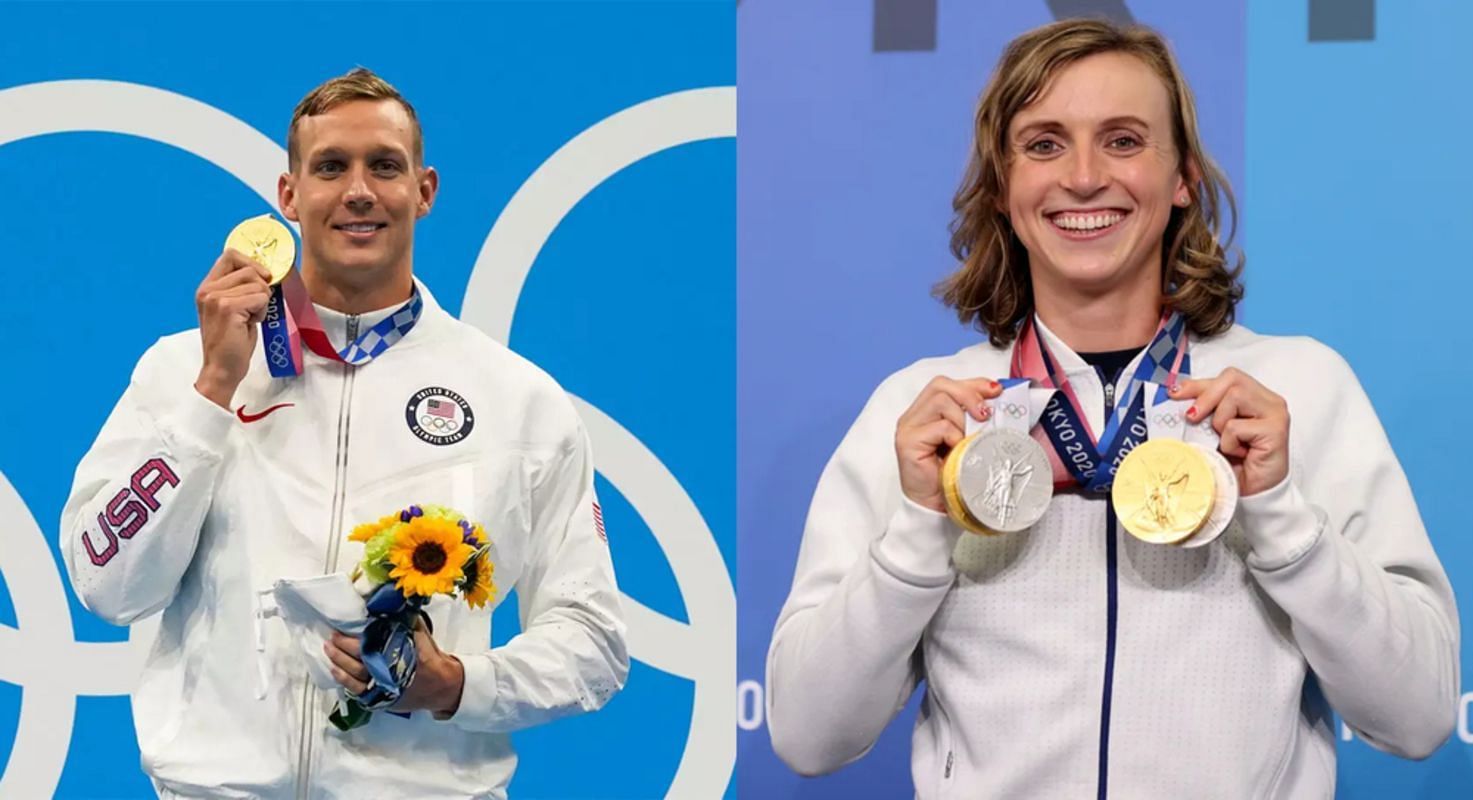 Caeleb Dressel and Katie Ledecky