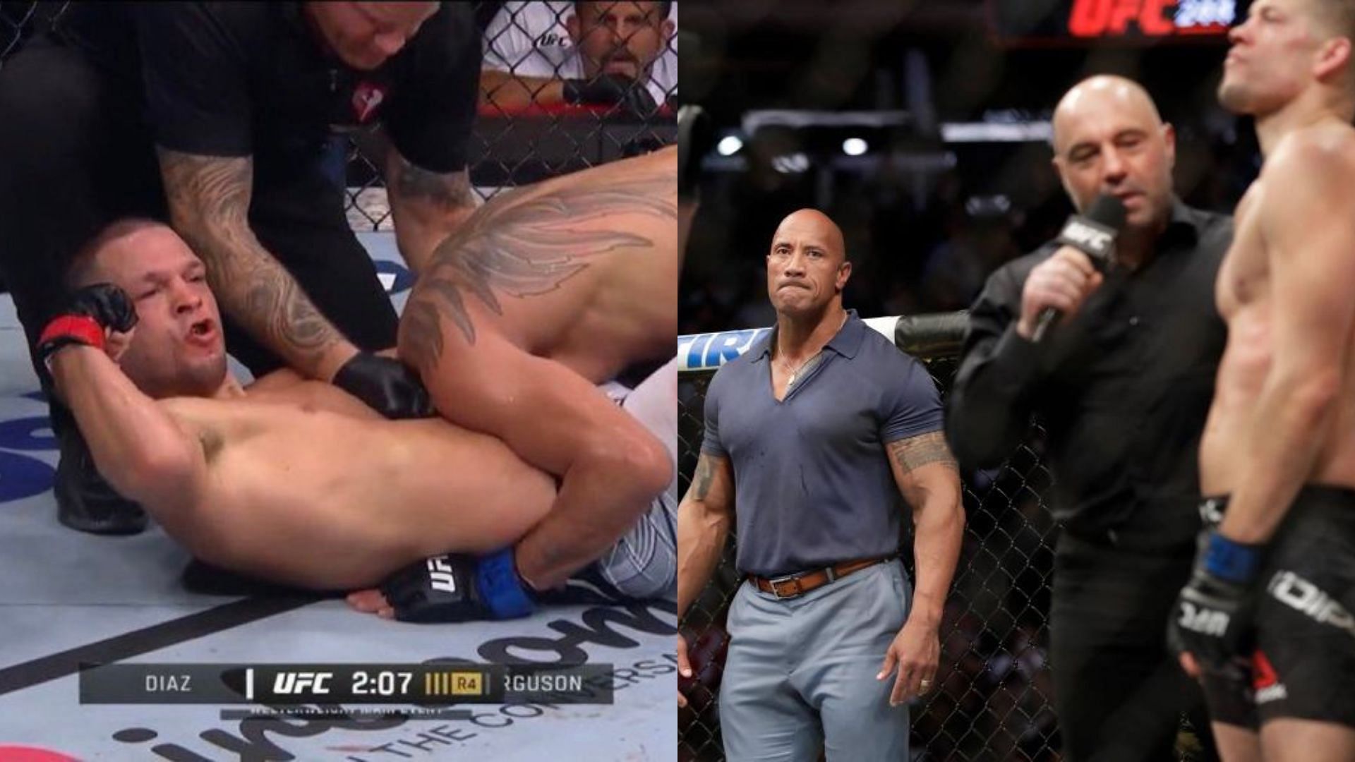 Nate Diaz and The Rock are no strangers to each other