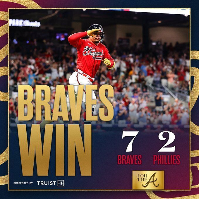 Braves vs. Phillies lineups and game th atlanta braves jersey men