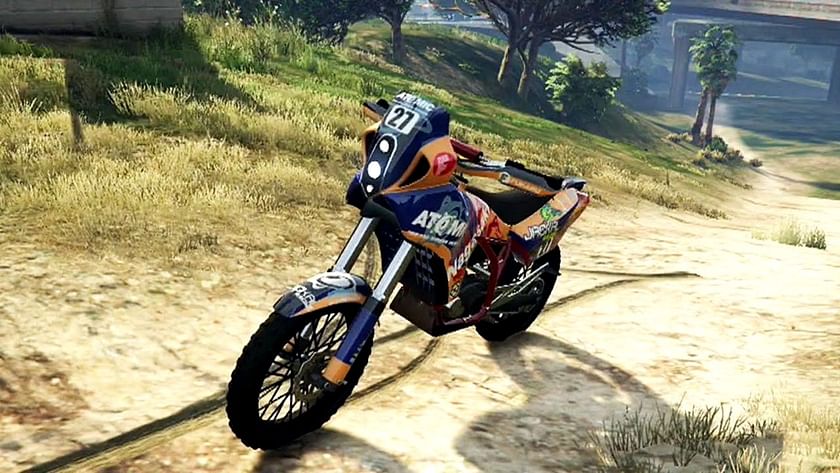 Black Rockstar Moto Cross for GTA San Andreas
