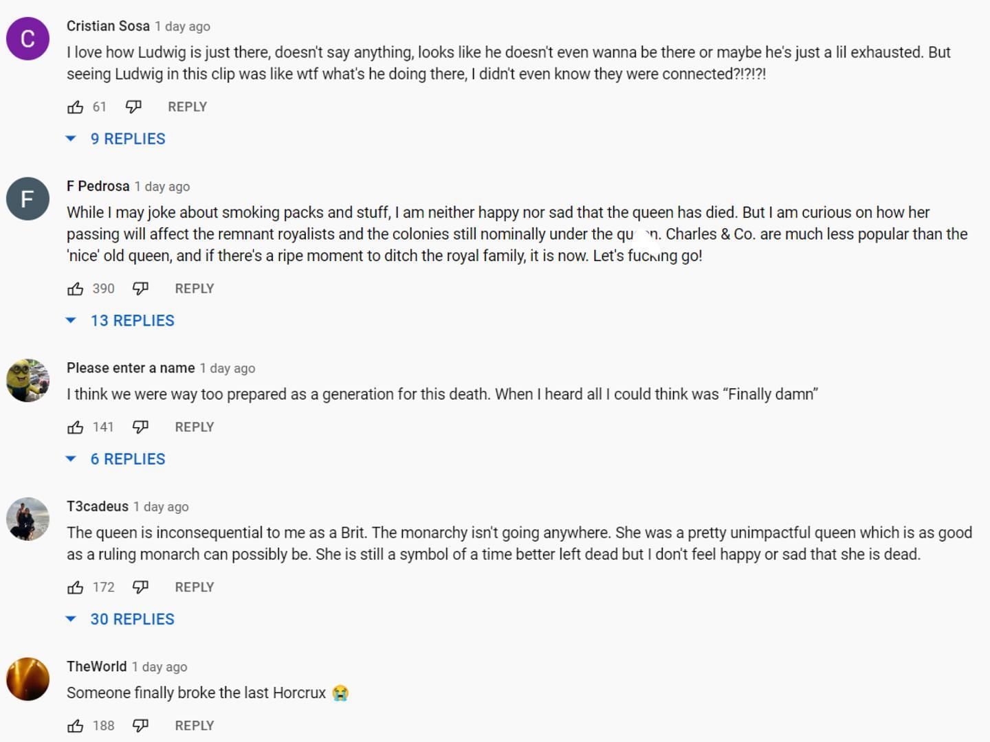 YouTube reacts to HasanAbi&#039;s recent viral video on Quenn Elizabeth&#039;s death (Image via Hasanabi Productions/YouTube)