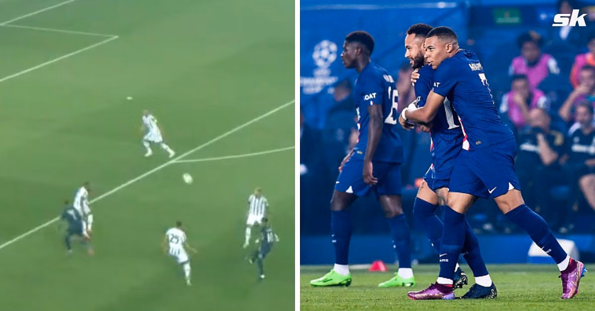 PSG superstars Neymar and Mbappe combine beautifully to score wonder goal against Juventus