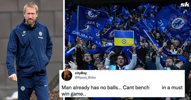 "He is on drugs" "Man already has no balls" - Chelsea fans rip into Graham Potter for starting 'finished' player for UCL clash against Salzburg