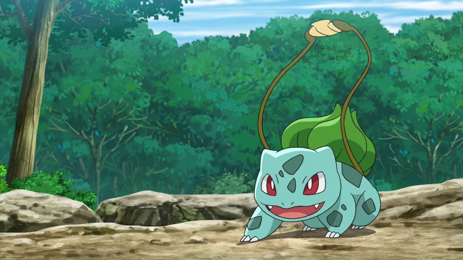 Bulbasaur as it appears in the anime (Image via The Pokemon Company)