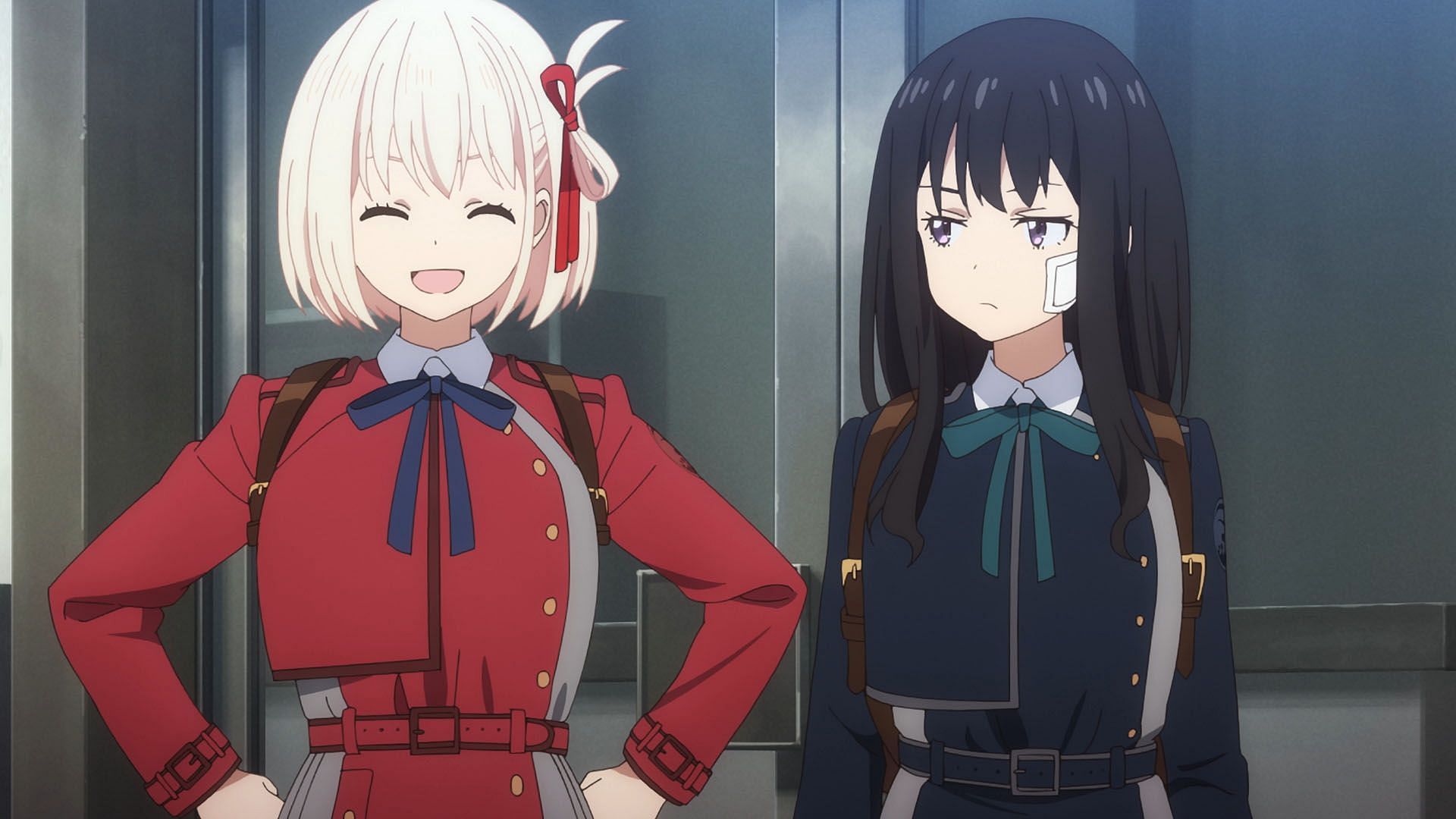 Chisato and Takina as seen in the anime (Image via A-1 Pictures)