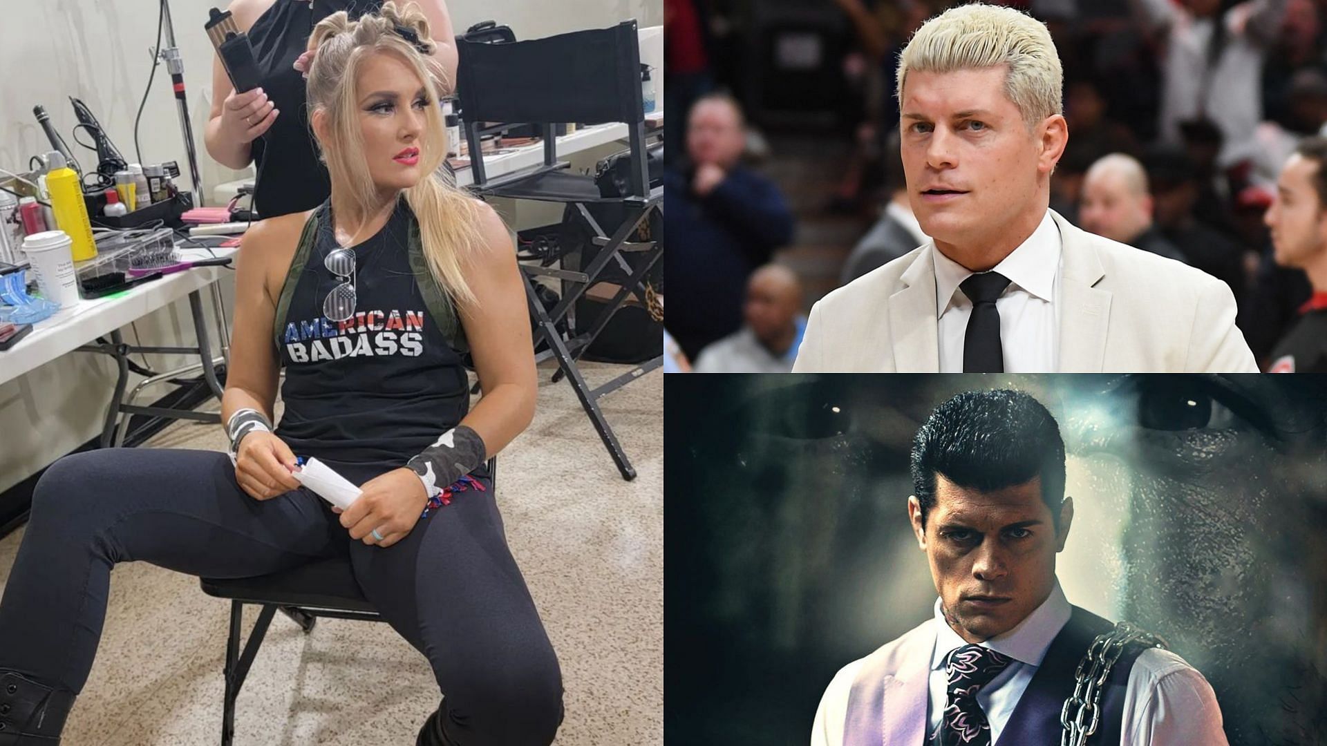 Lacey Evans (left) and Cody Rhodes (right)