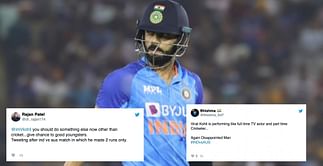 "It shows Virat Kohli century was fixed" - Twitterati react as former India captain gets out cheaply in 1st T20I vs Australia