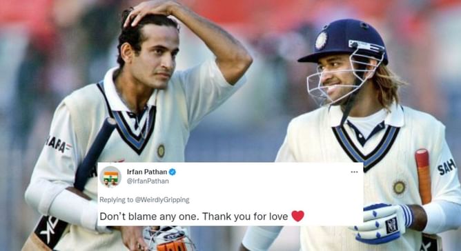“Don’t blame any one” – Irfan Pathan replies to fan criticizing MS Dhoni for all-rounder’s short international cricketer
