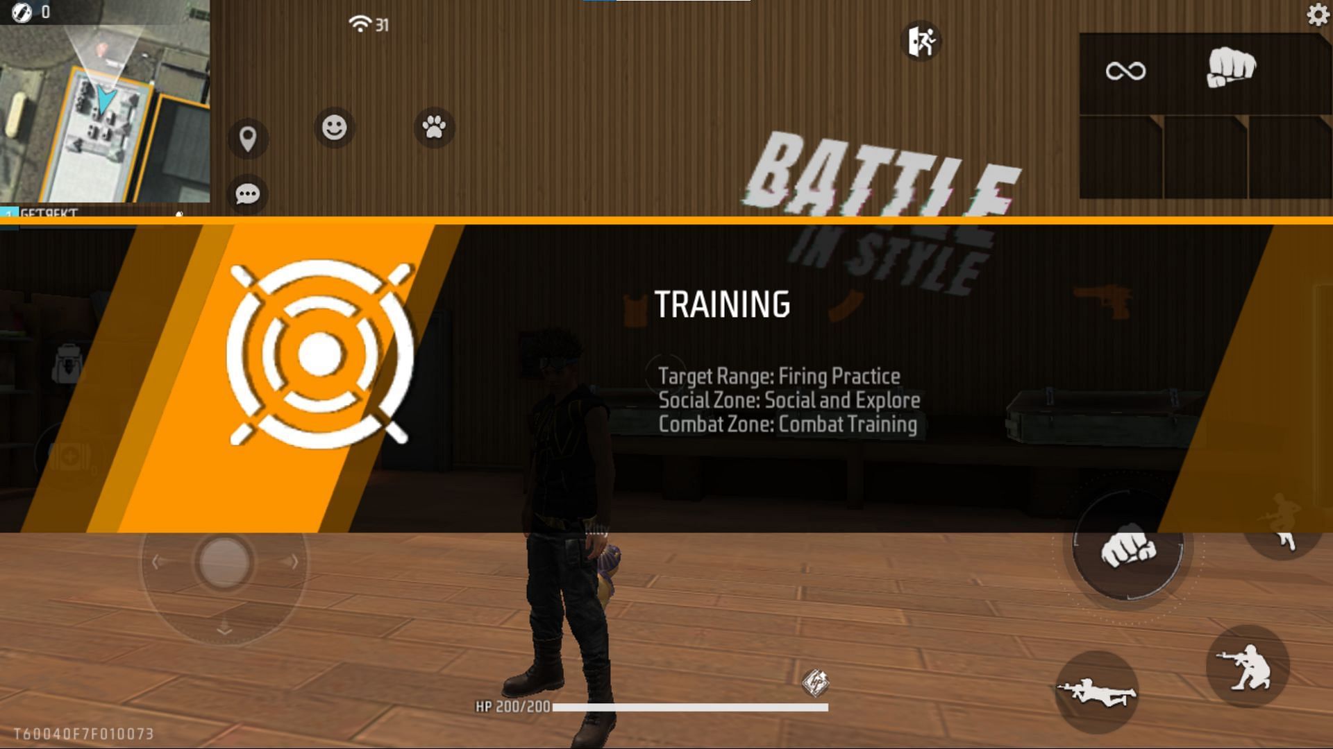 Head to the training island in Free Fire to practice (Image via Garena)