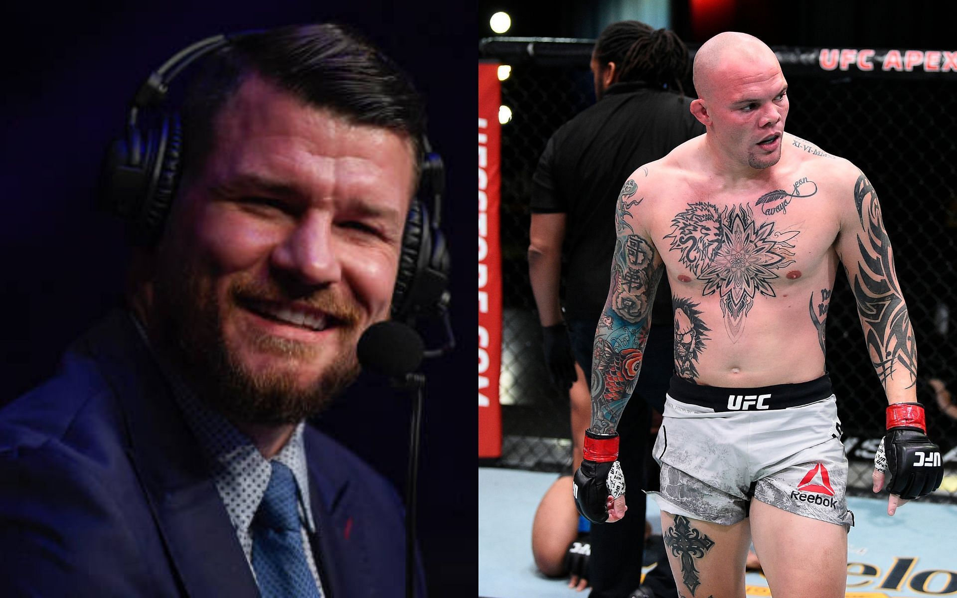Michael Bisping (left); Anthony Smith (right)