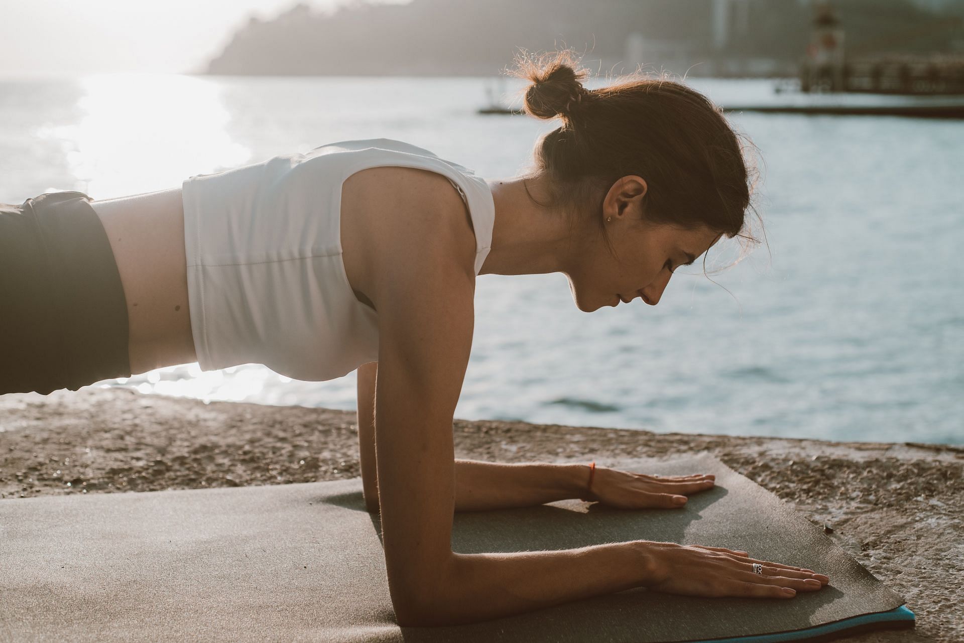 Incorporating yoga in your routine can help you feel grounded. (Image via Pexels /  Roman Odintsov)