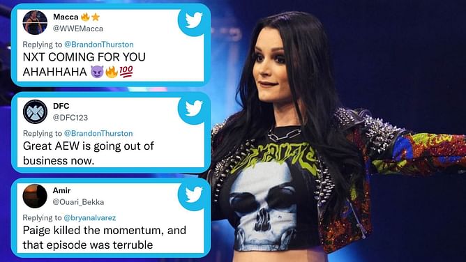 "AEW is going out of business now" - Wrestling fans hilariously react as Dynamite ratings fall below 1 million despite Saraya's (fka Paige) appearance