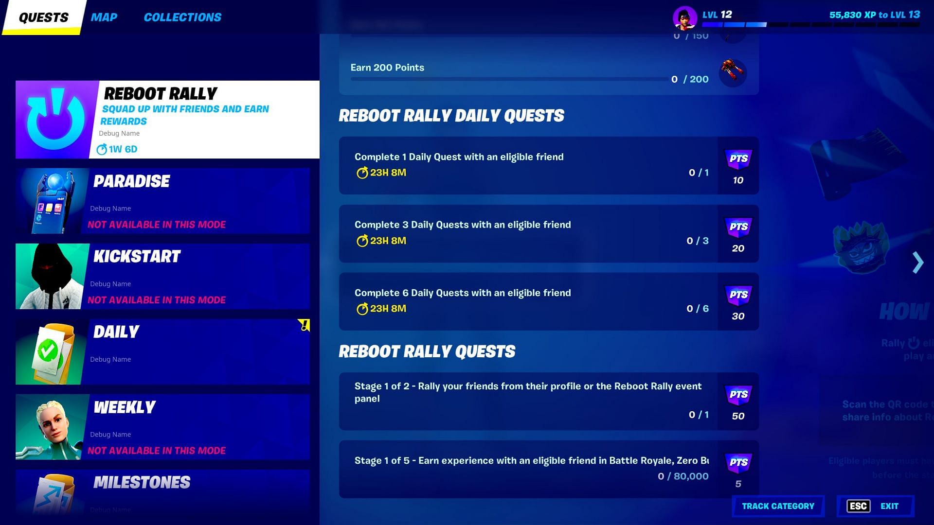 Completing special quests rewards you with points (Image via Epic Games)