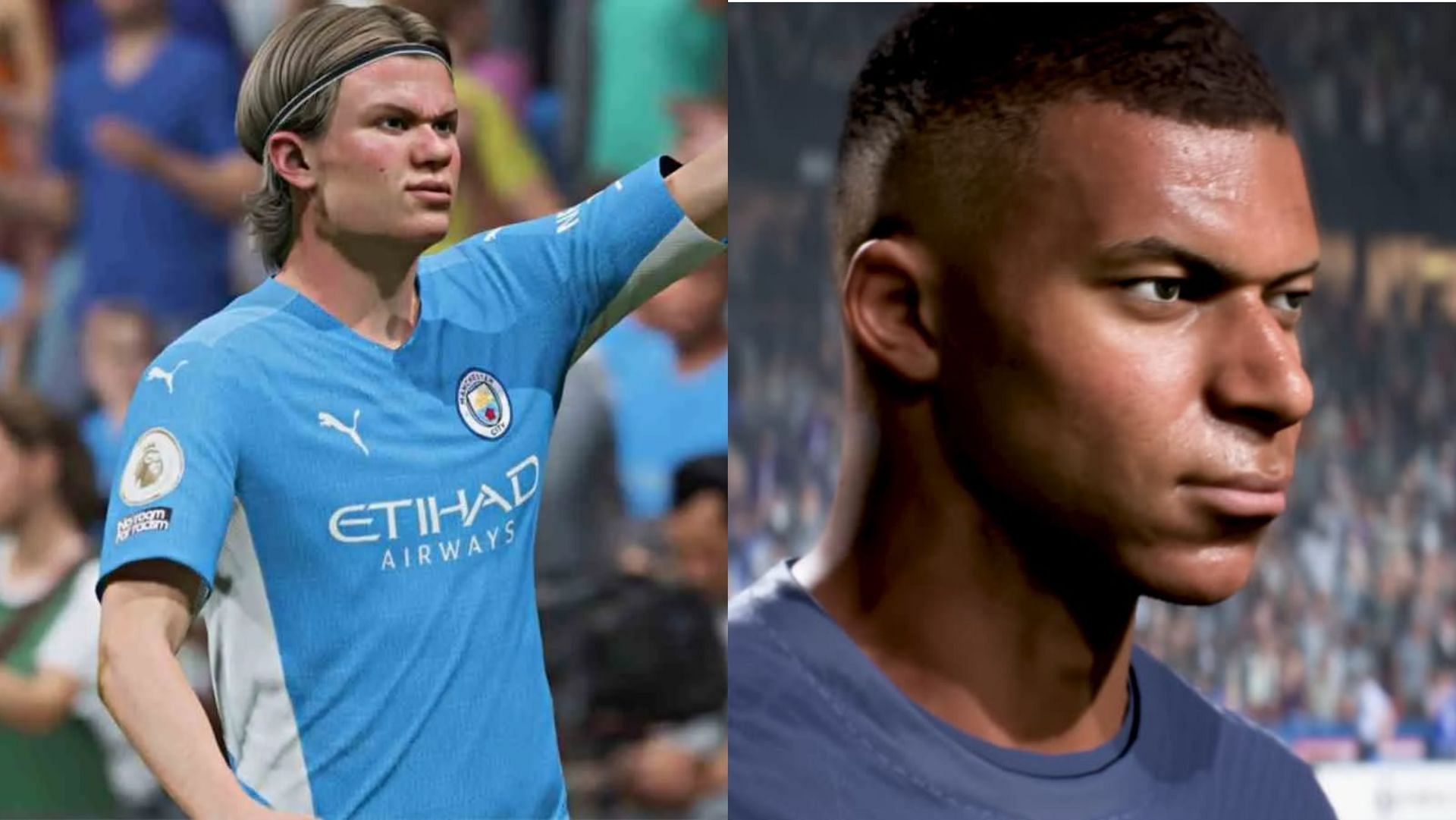 Mbappe and Haaland will be amazing cards in the game (Images via EA Sports)