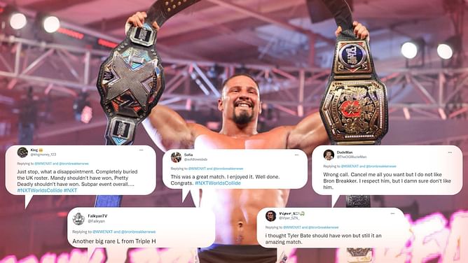 “Wrong call” - Wrestling world reacts to Bron Breakker's momentous title unification match