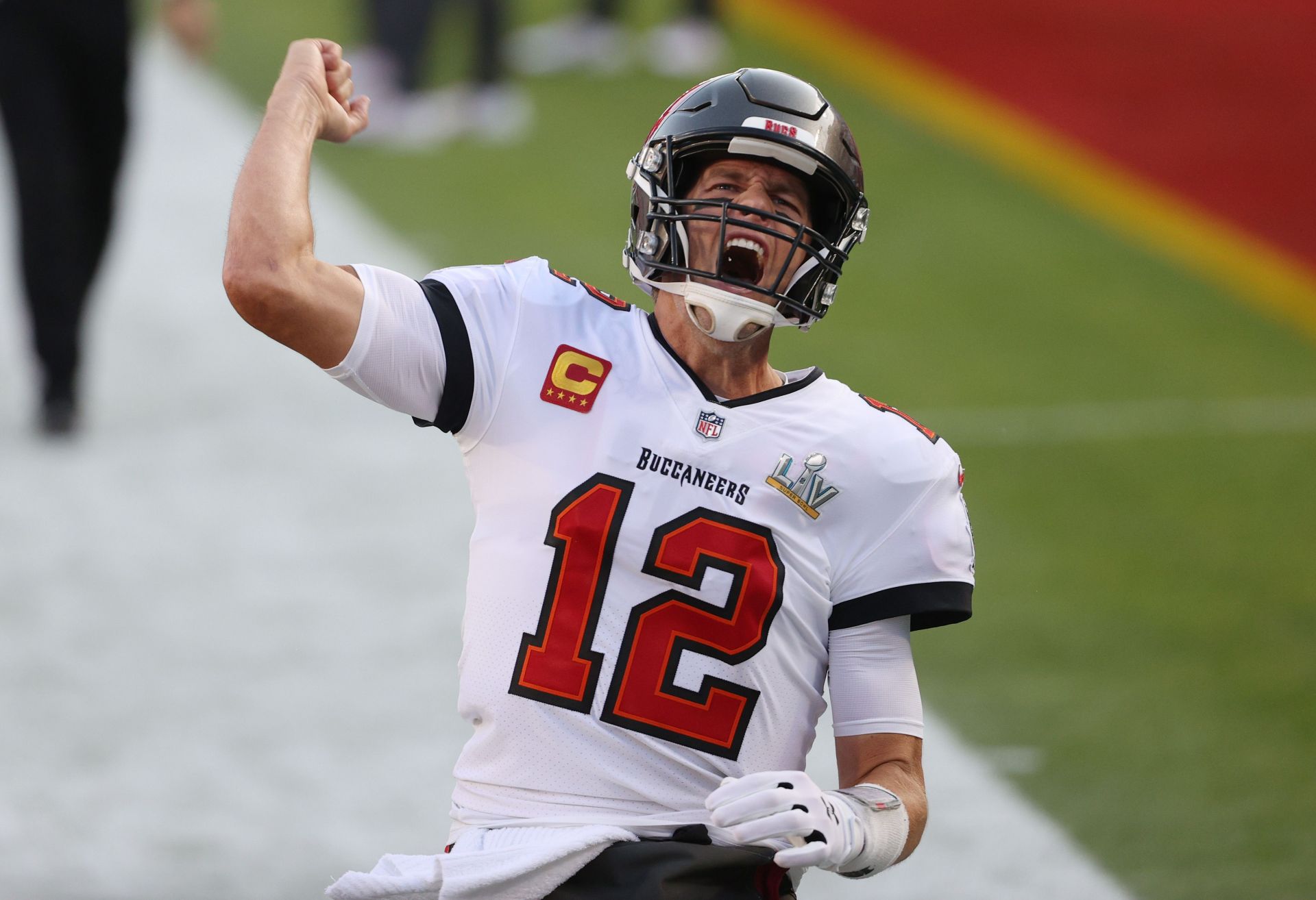 Julio Jones Comes Down With Ball From Tom Brady