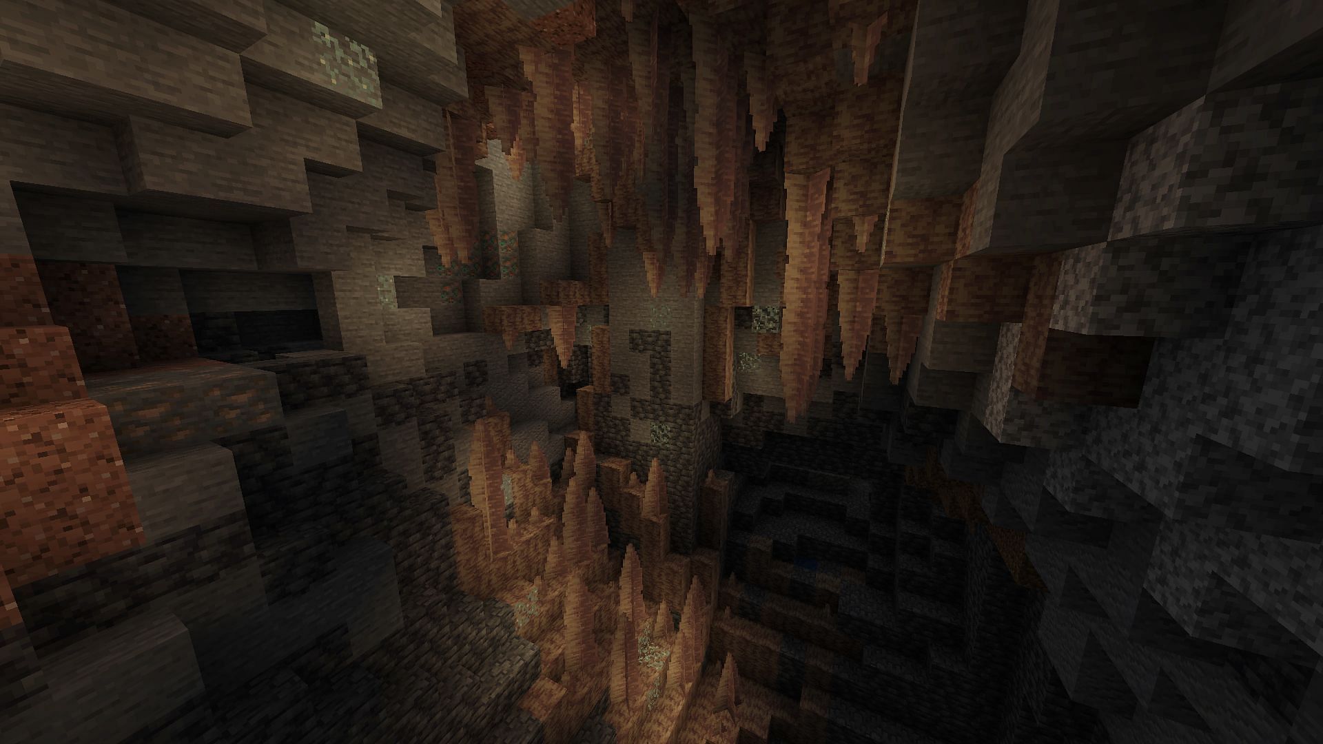 Dripstone Caves are quite dangerous to traverse through in Minecraft (Image via Mojang)