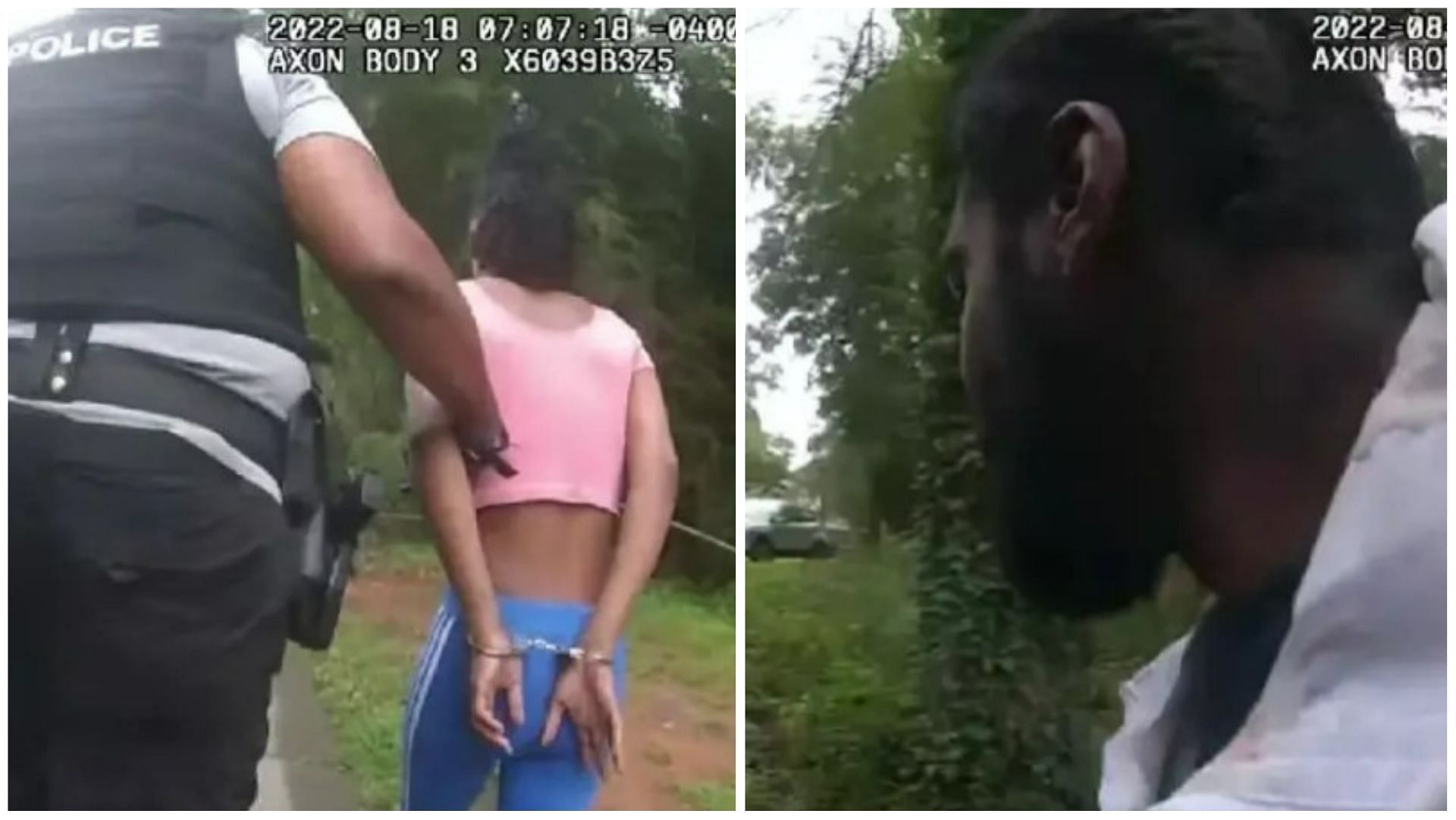 Zion Byrd and DeShan Turner charged with murder of 7-week-old baby girl (Image via APD body cam)