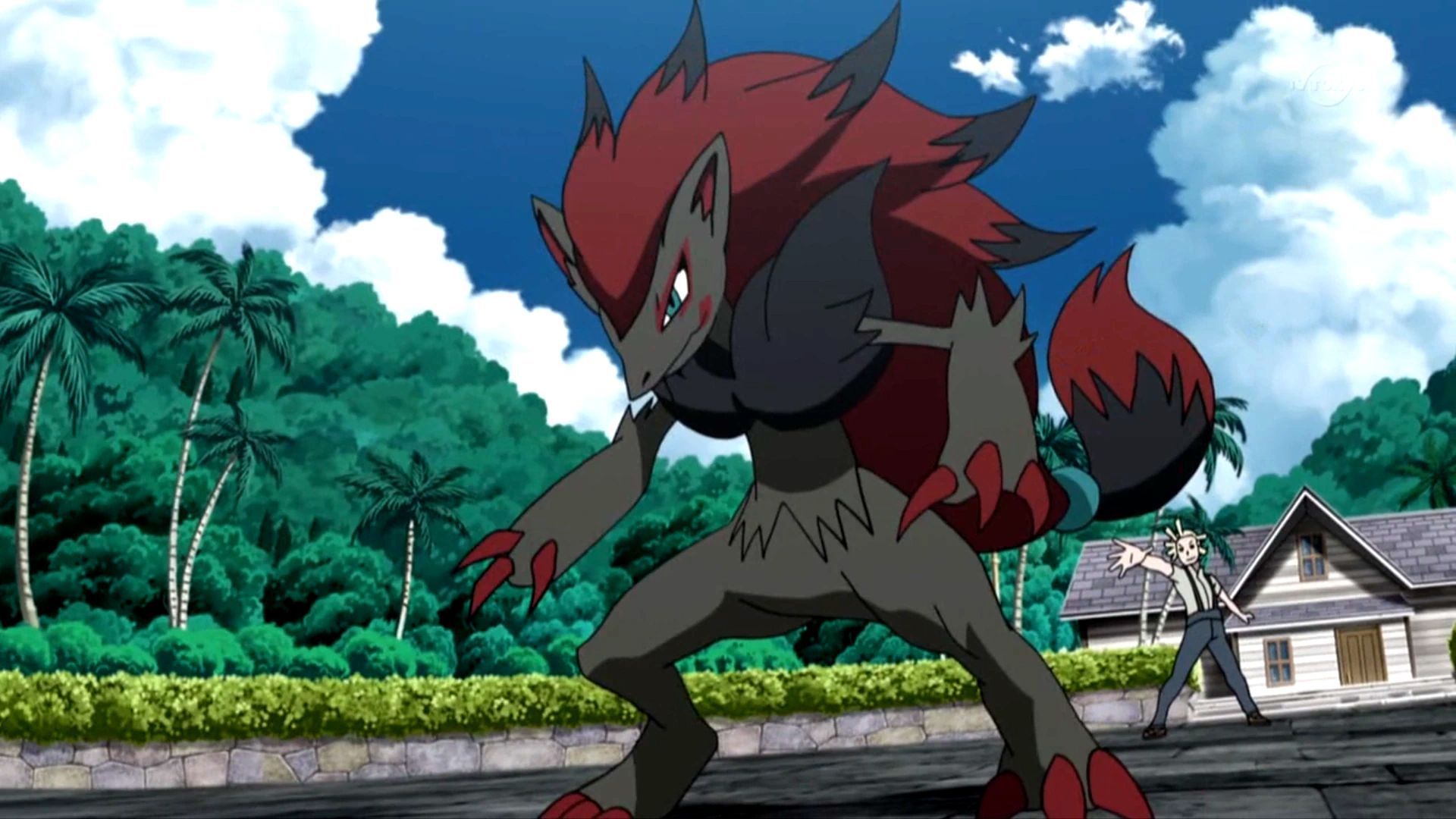 Zoroark as it appears in the anime (Image via The Pokemon Company)