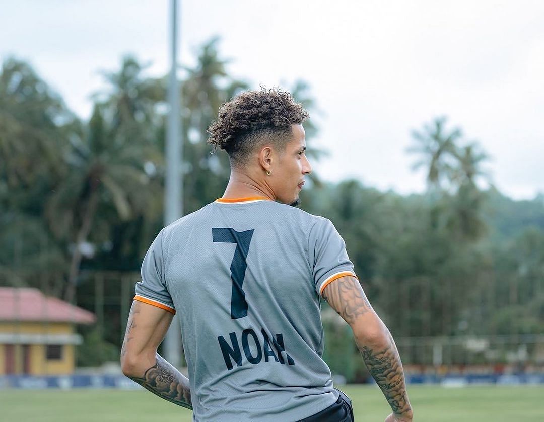 Noah Sadaoui training for FC Goa. 