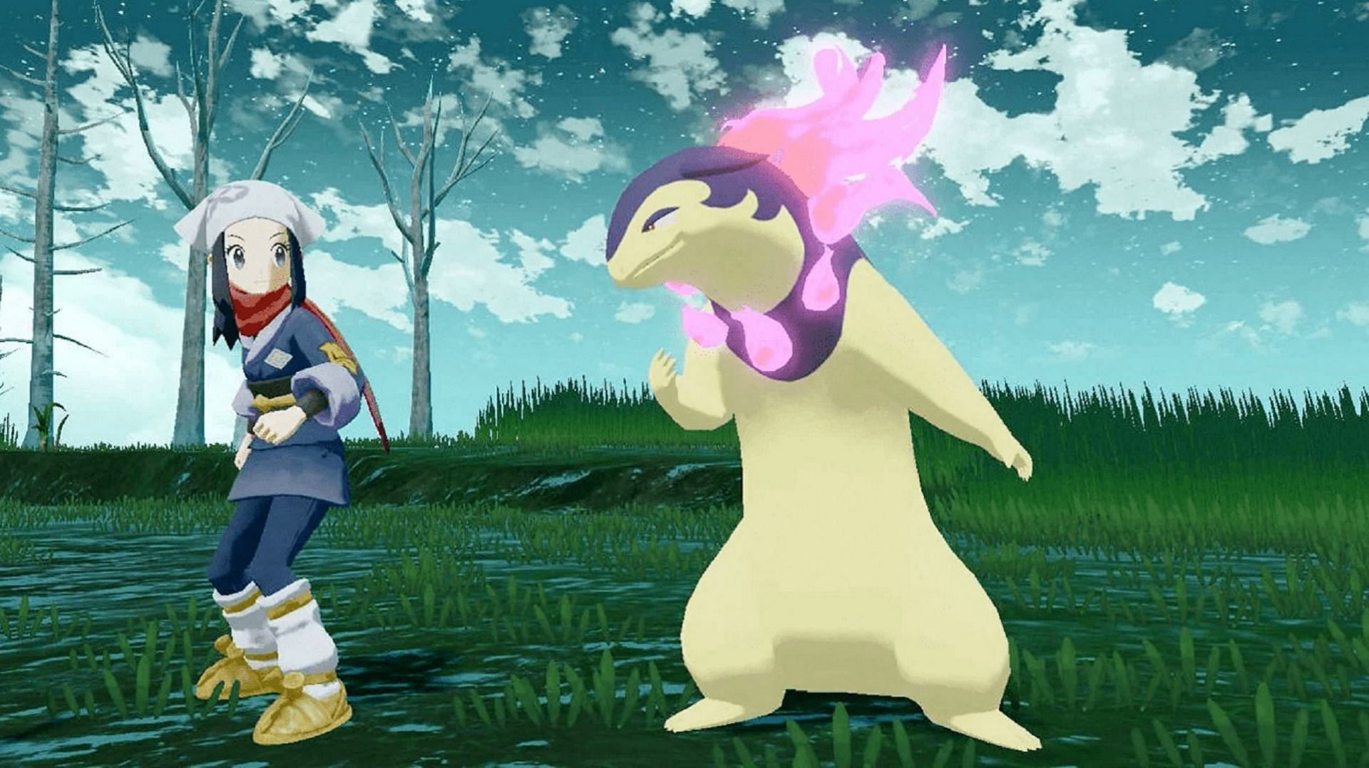 Typhlosion&#039;s Hisuian variant may make an appearance sooner rather than later (Image via Game Freak)