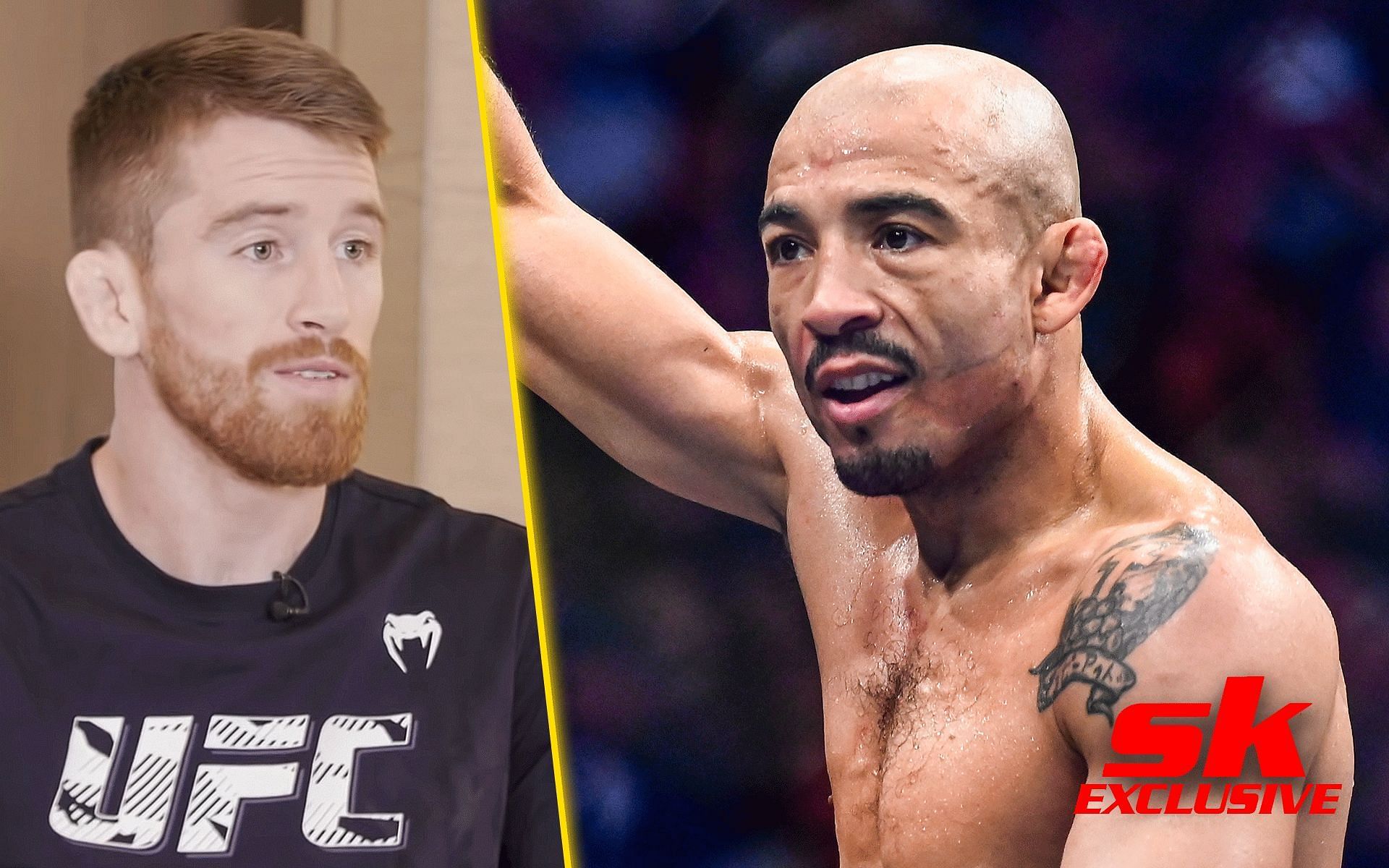 Cory Sandhagen (Left) and Jose Aldo (Right) [Images via UFC Arabia | YouTube and rest via Getty]