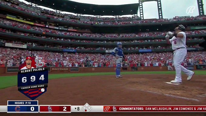 Watch: St. Louis Cardinals' Albert Pujols hits HR no. 695 as the veteran  slugger's race to the historic mark of 700 heats up