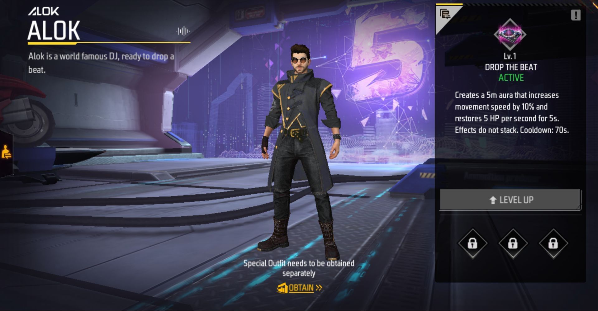 Alok in Free Fire Max (Image via Garena)