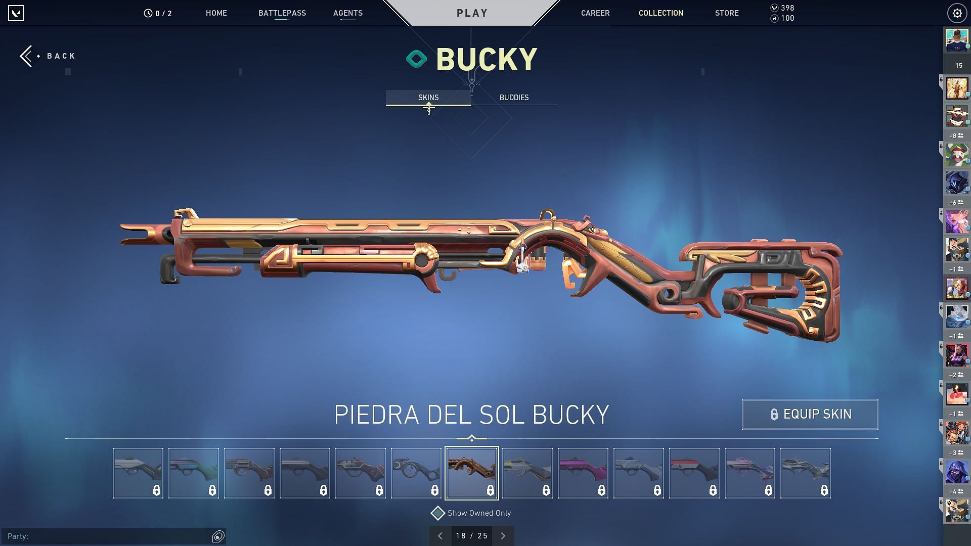 Piedra del Sol Bucky (Image via Valorant)