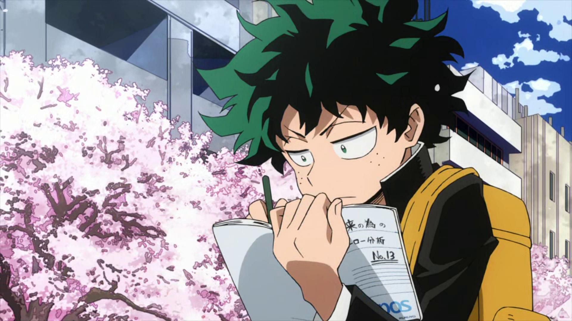 Izuku Midoriya as seen in the My Hero Academia anime (Image via bones Studio)