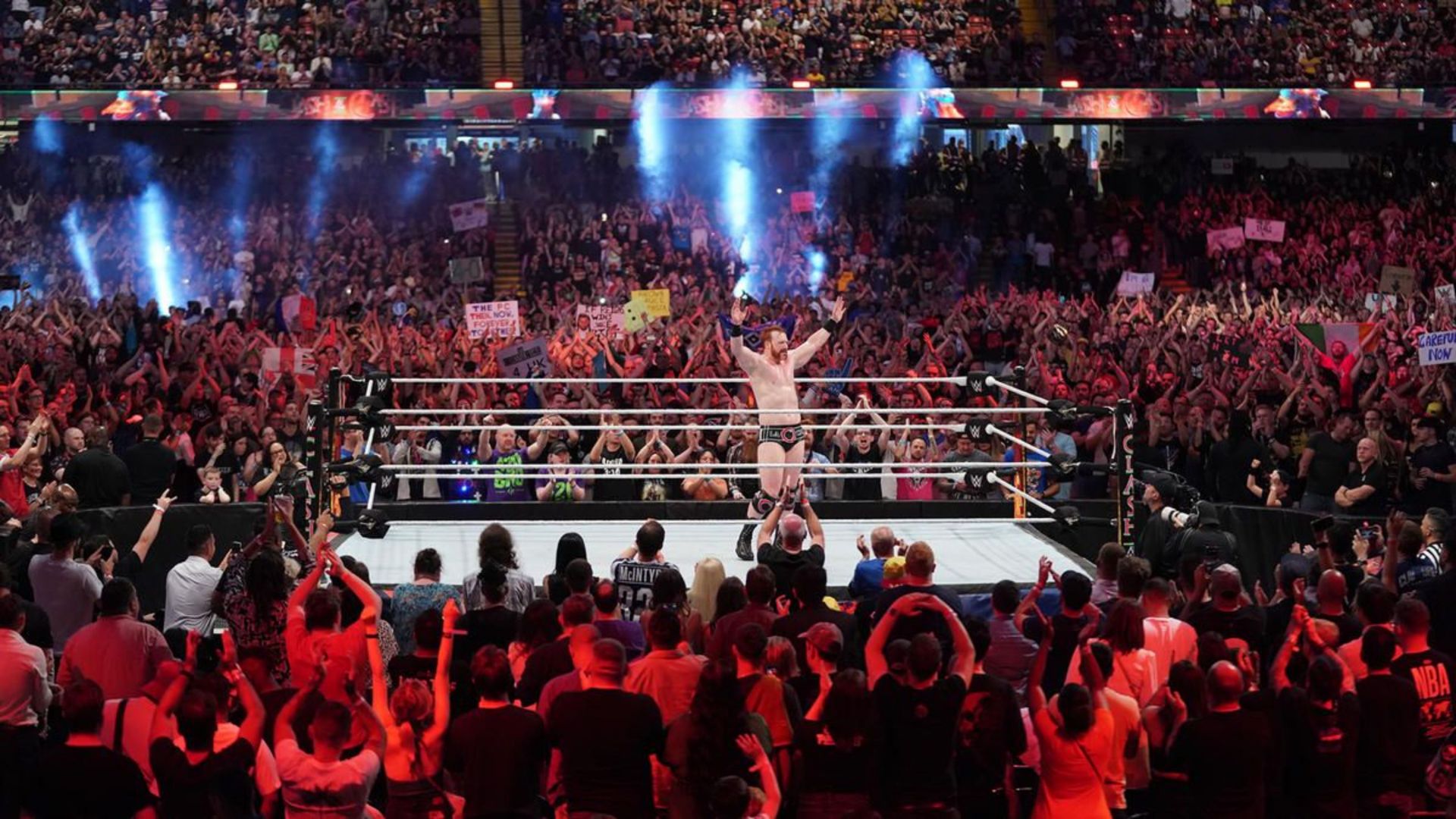 The Cardiff crowd gave Sheamus a standing ovation