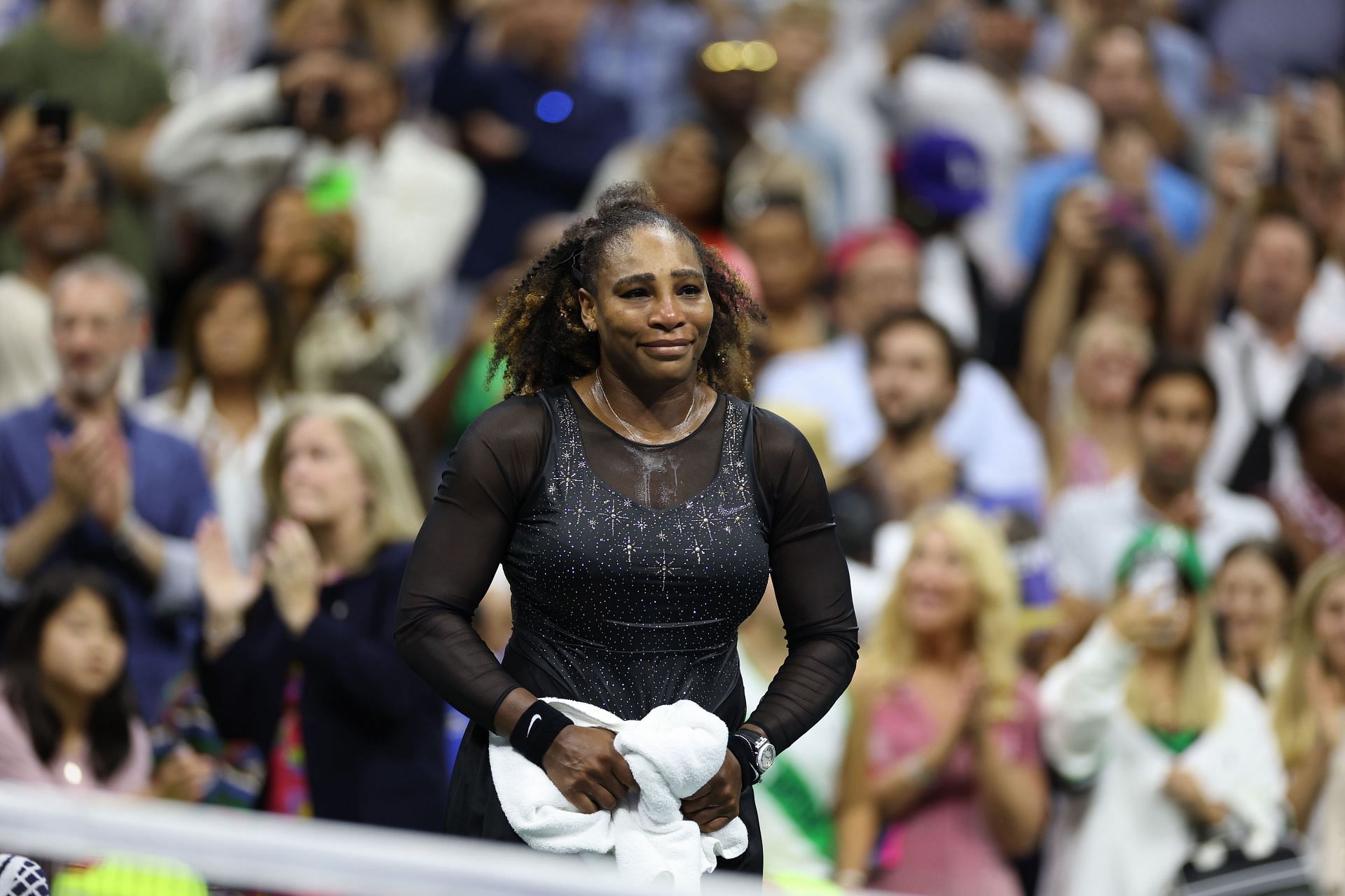 Serena Williams during her last match at the US Open