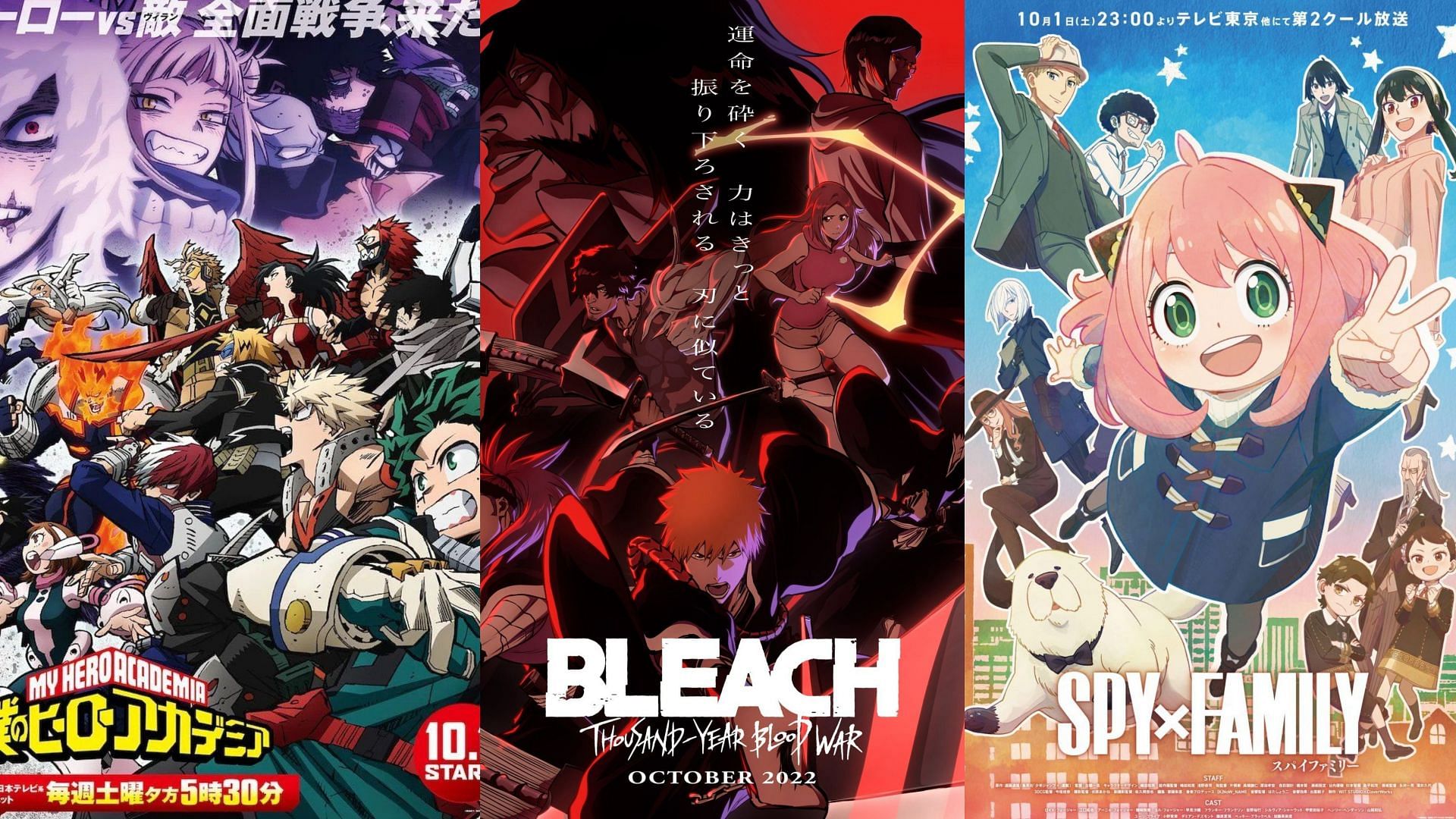 My Hero Academia, Bleach, and other popular anime release dates this October