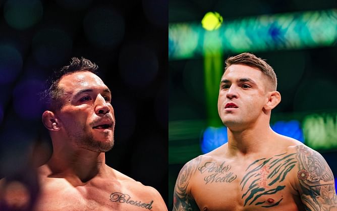 "We're going to throw hands for 3 rounds"- Dustin Poirier and Michael Chandler go back and forth while discussing their upcoming highly anticipated fight at UFC 281