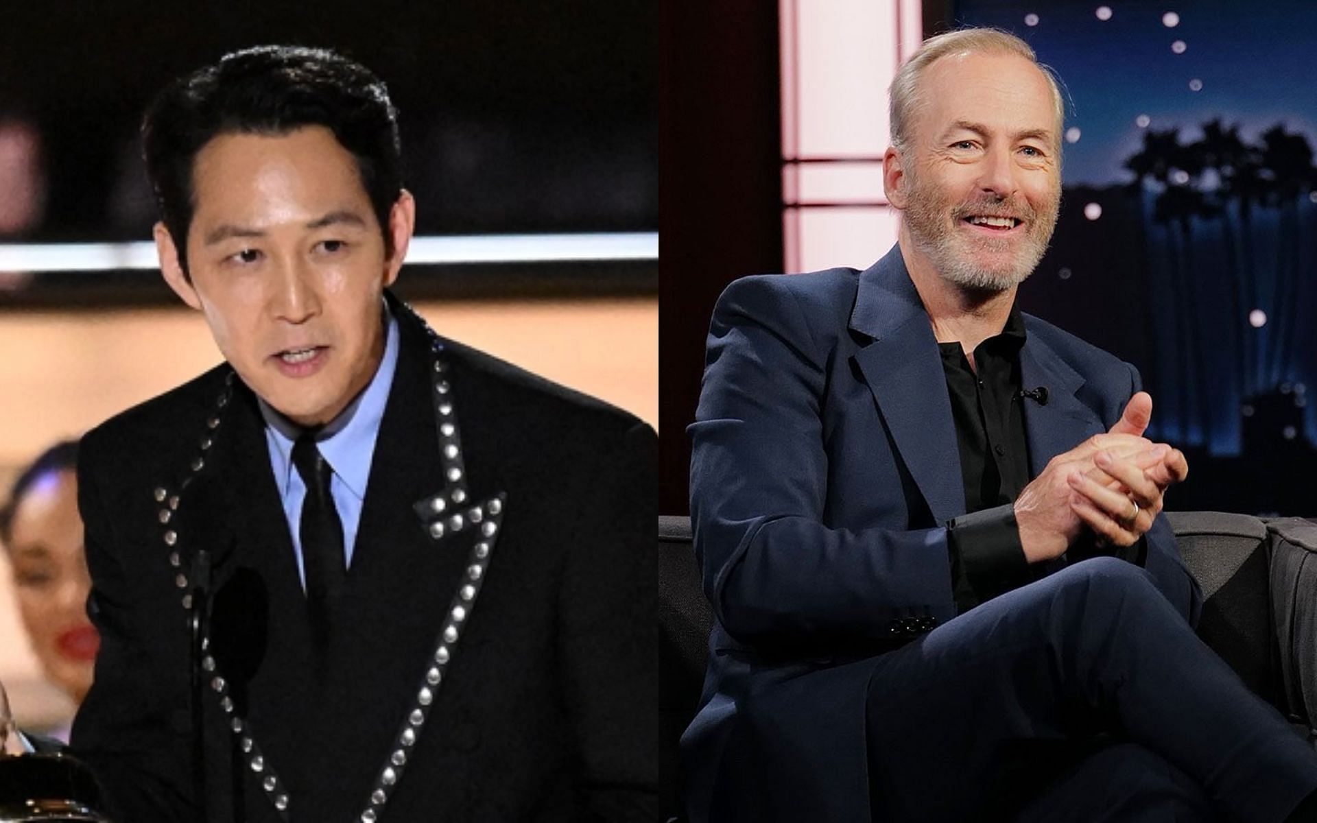 Squid Games actor Lee Jung-Jae wins over Bob Odenkirk (Patrick T. Fallon/ AFP and therealbobodenkirk/ Instagram)