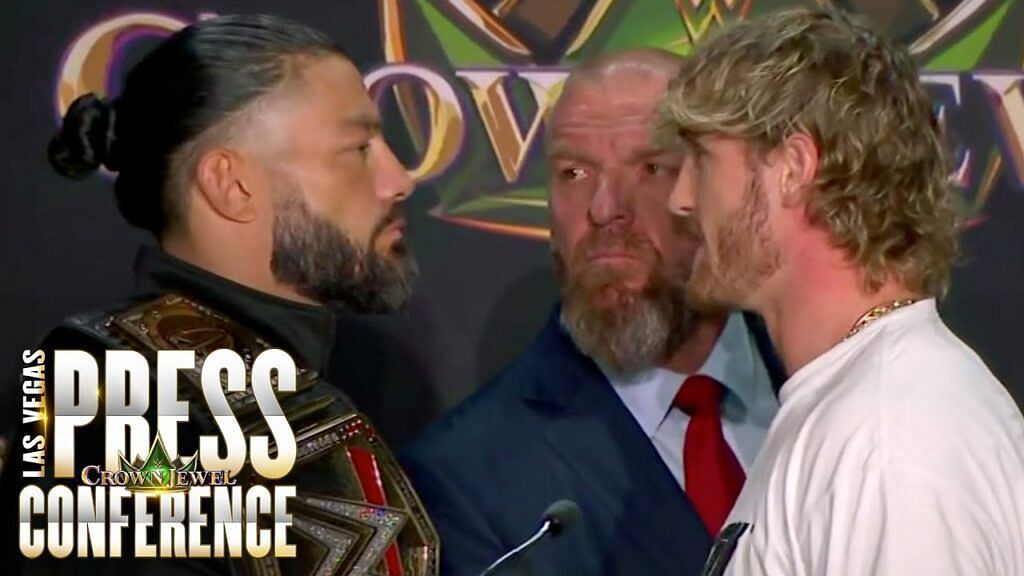 Logan Paul will go up against Roman Reigns at WWE Crown Jewel