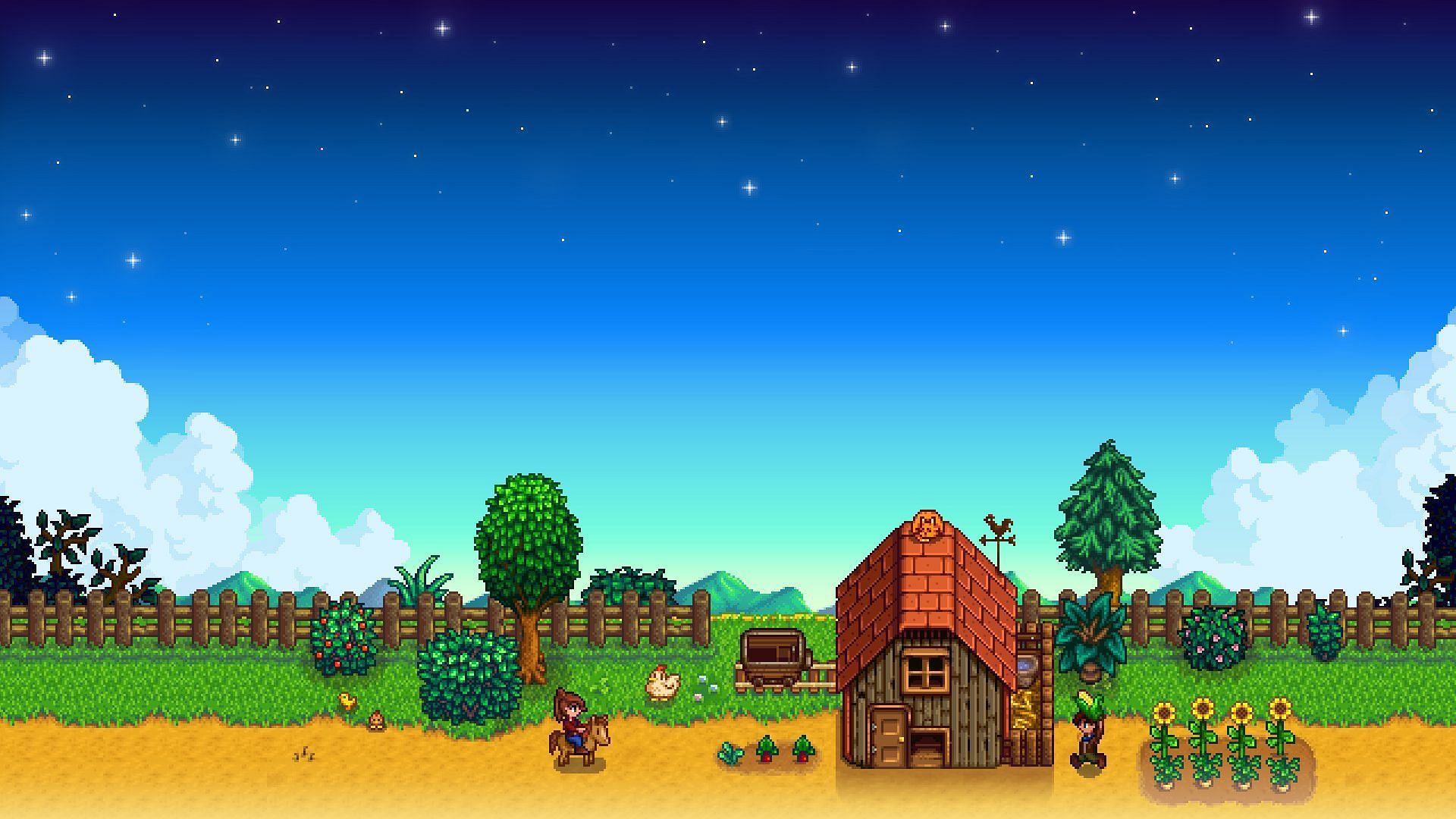 A relaxing Farming Sim that lets you do all types of farming activites (Image via ConcernedApe)