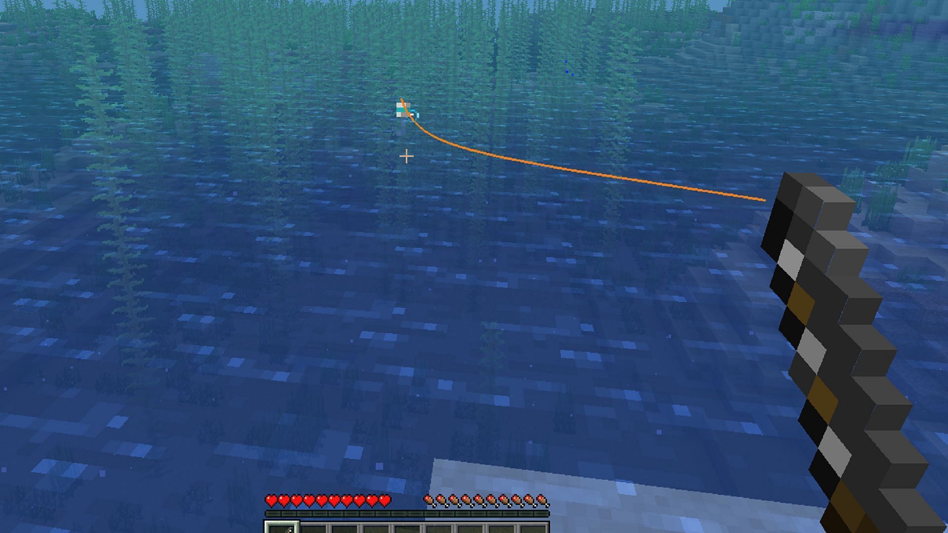 A custom fishing line and bobber in Aquaculture 2 (Image via Shadowclaimer/CurseForge)
