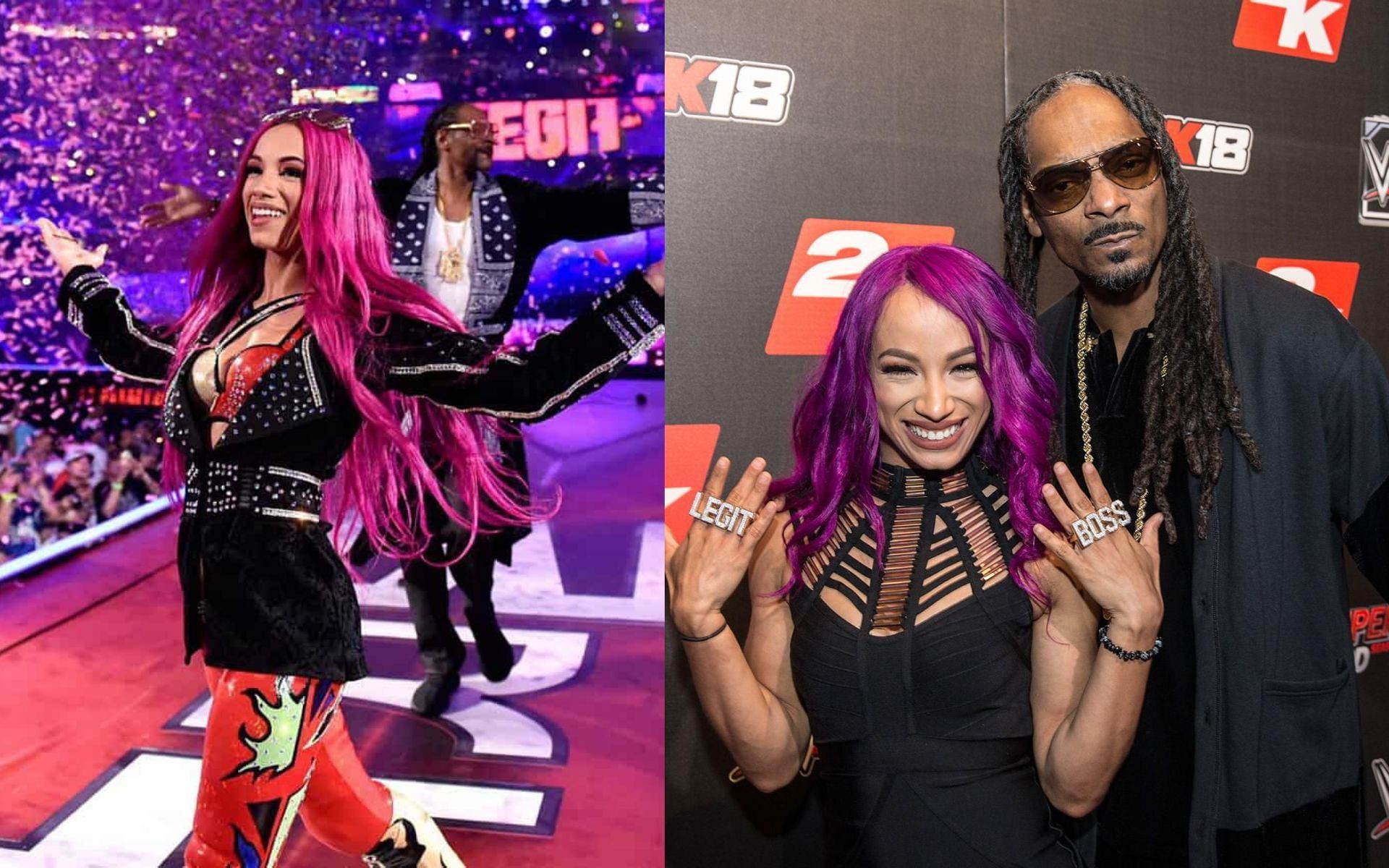 WWE Superstar, Sasha Banks and Snoop Dogg